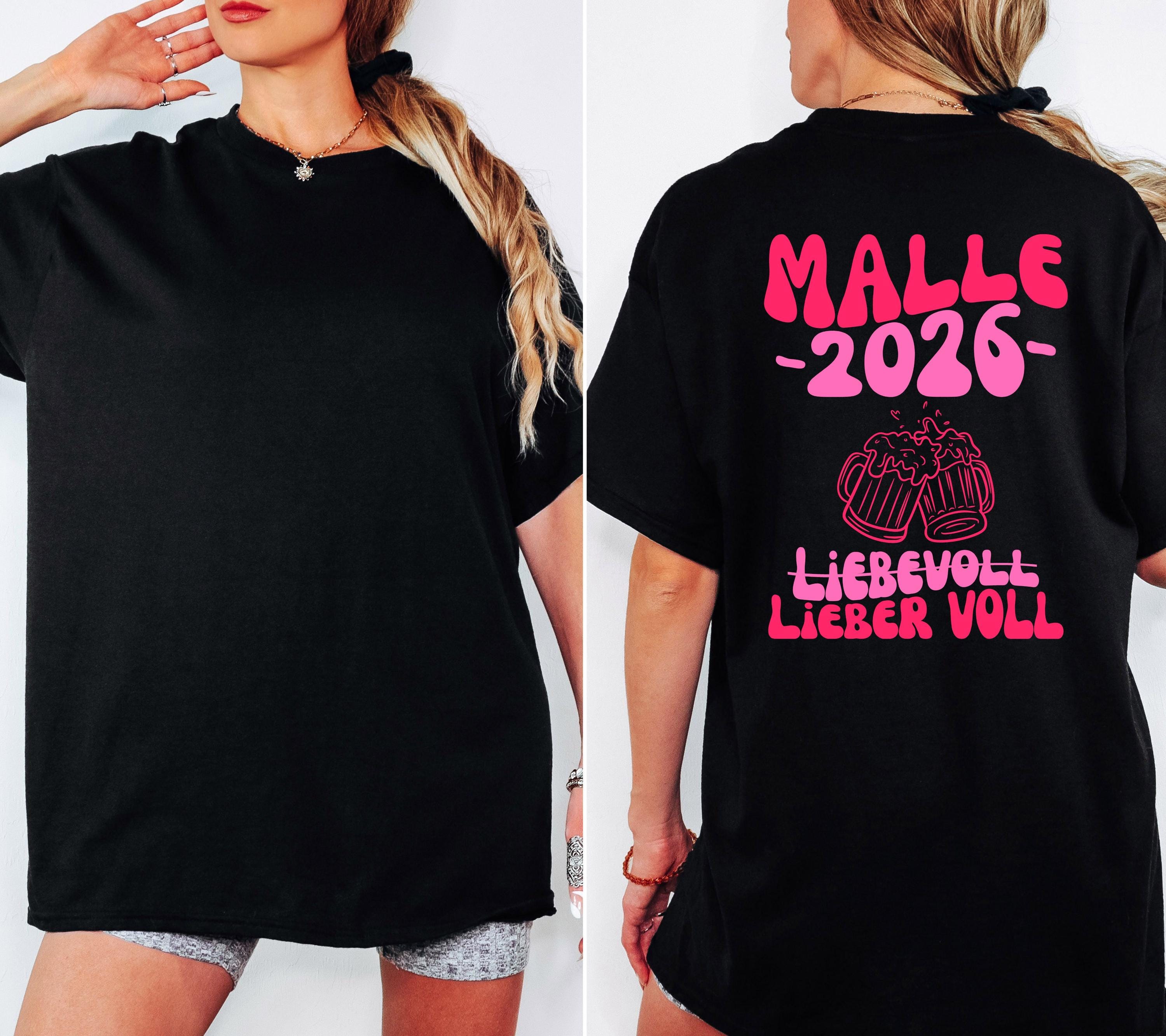 Malle Shirt, Backprint, Malle 2026, Malle Shirts, Malle T Shirt, personalisiert, Mallorca Shirts, Bier Shirt, Sauf T Shirt, Gruppenshirt