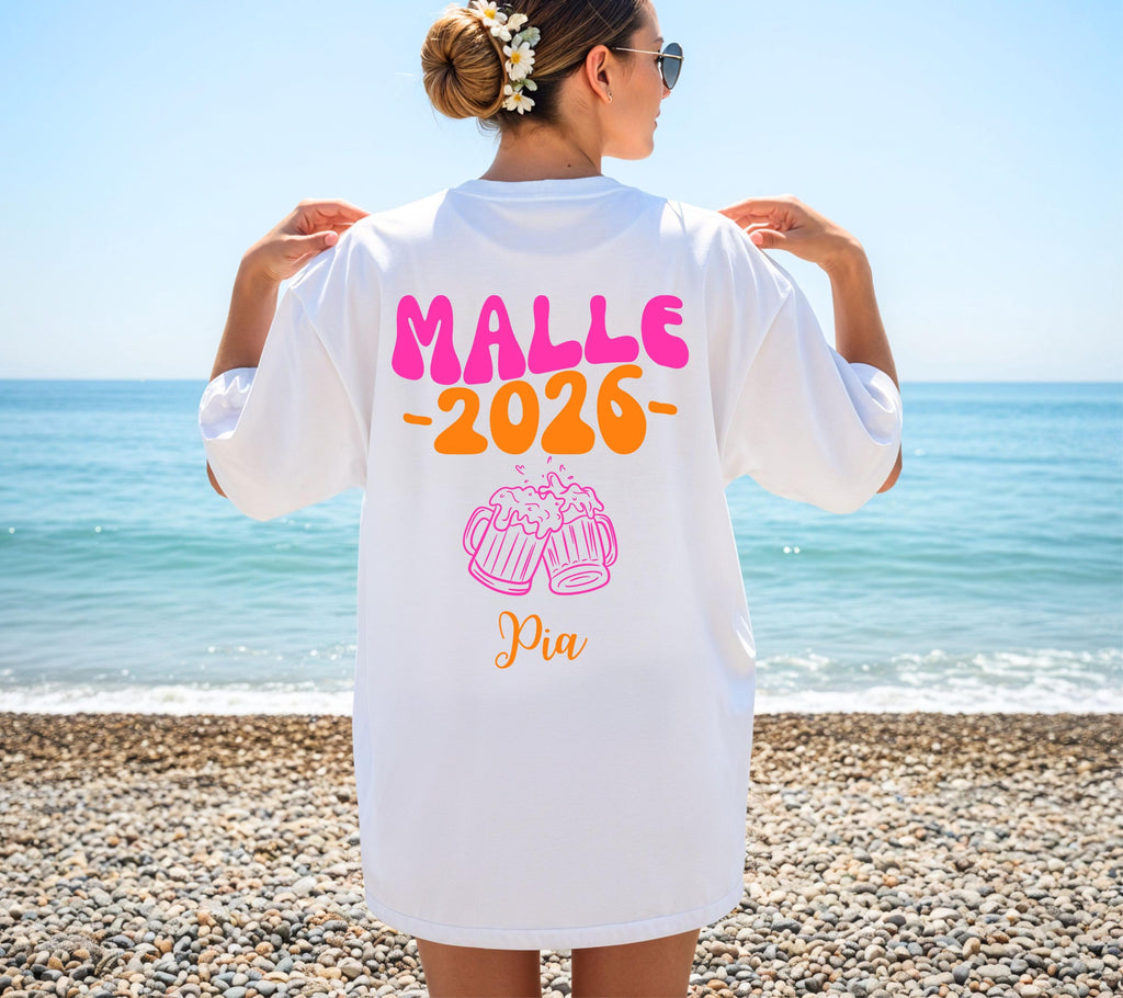 Malle Shirt, Malle 2026, Team Shirts, T Shirt personalisiert, Mallorca Shirts, Bier Shirt, Sauf T Shirt, Gruppenshirt, Backprint, Mädelstrip
