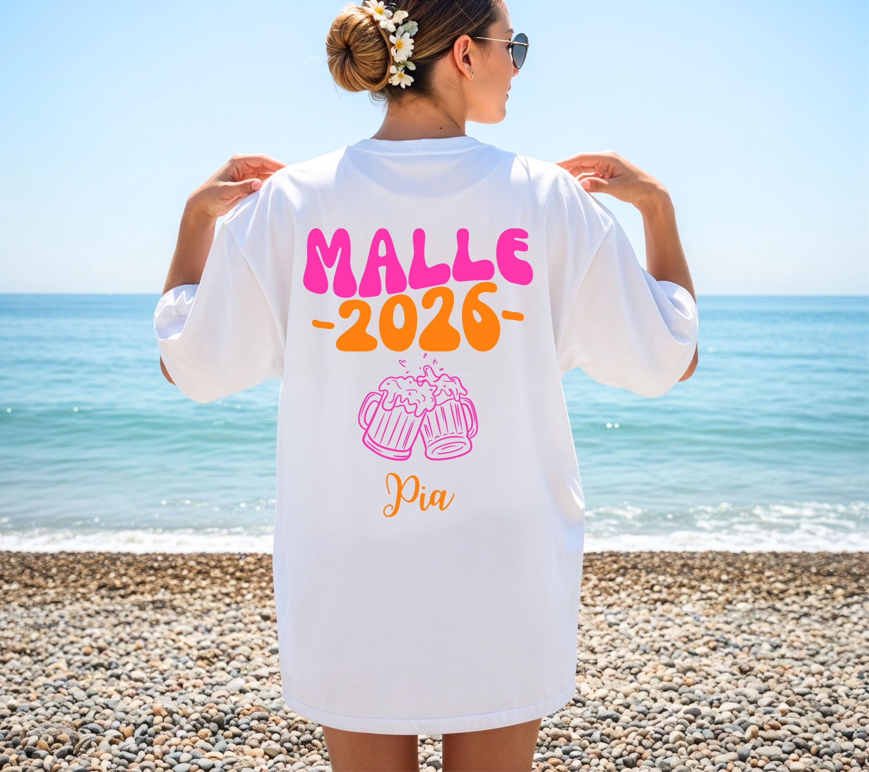 Malle Shirt, Malle 2026, Team Shirts, T Shirt personalisiert, Mallorca Shirts, Bier Shirt, Sauf T Shirt, Gruppenshirt, Backprint, Mädelstrip