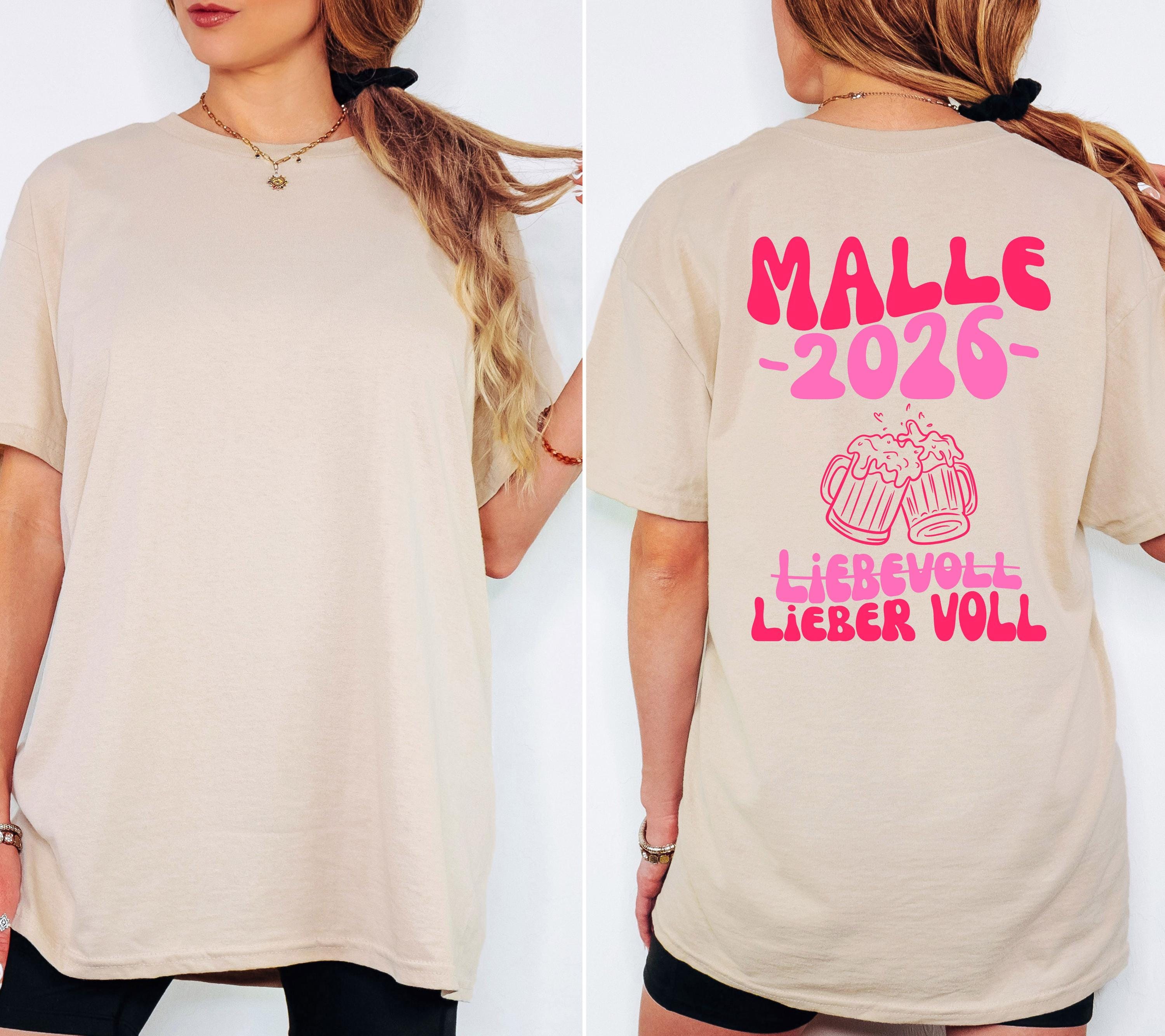 Malle Shirt, Backprint, Malle 2026, Malle Shirts, Malle T Shirt, personalisiert, Mallorca Shirts, Bier Shirt, Sauf T Shirt, Gruppenshirt