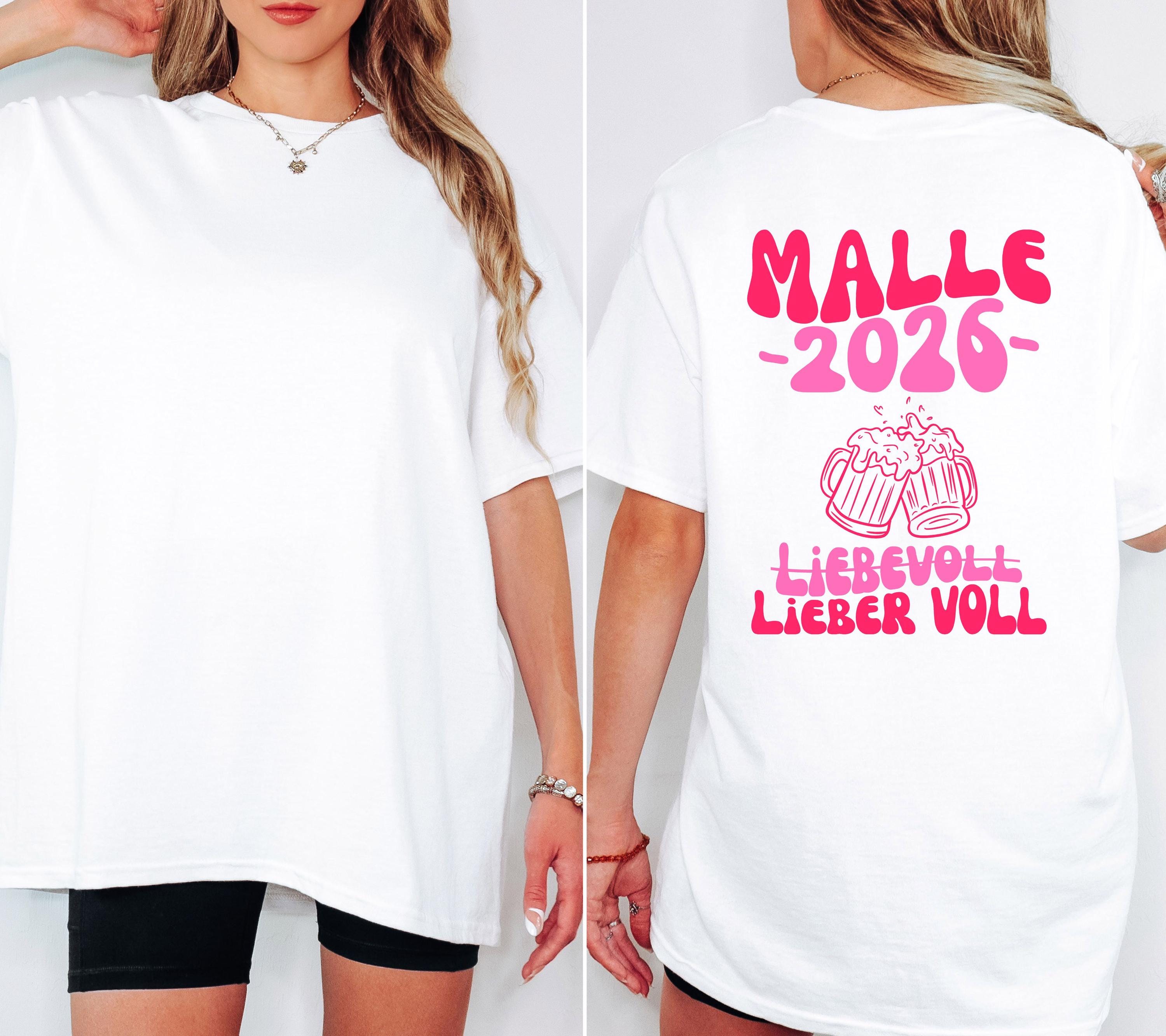 Malle Shirt, Backprint, Malle 2026, Malle Shirts, Malle T Shirt, personalisiert, Mallorca Shirts, Bier Shirt, Sauf T Shirt, Gruppenshirt