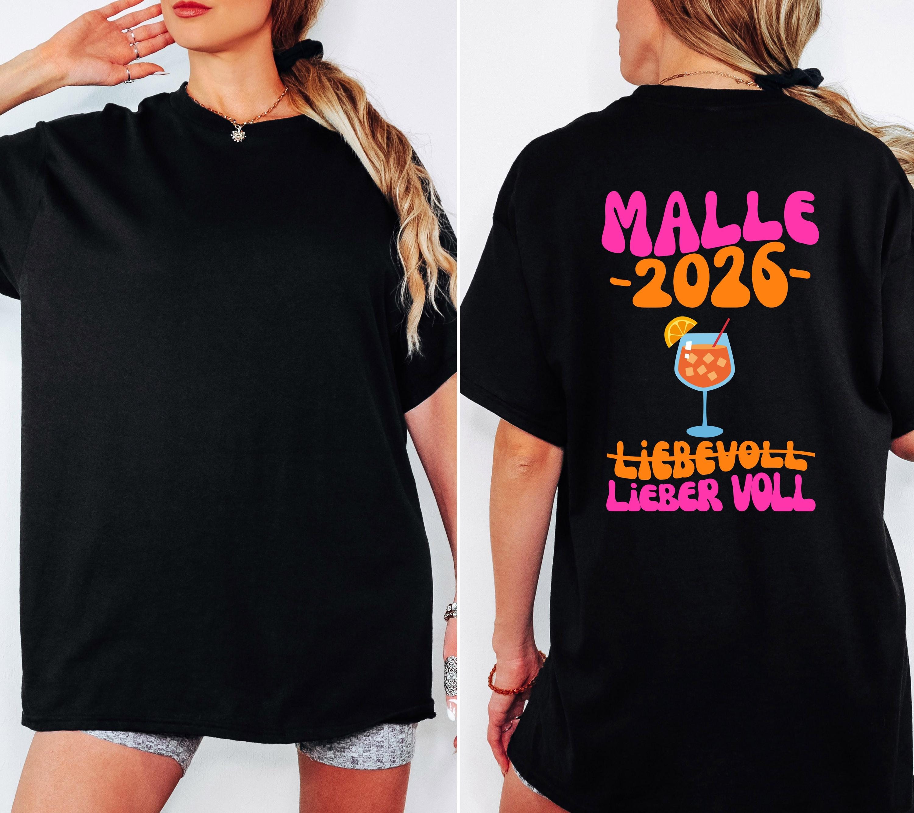 Malle Shirt, Spritz, Backprint, Malle 2026, liebevoll lieber voll, Malle T Shirt, personalisiert, Mallorca Shirts, Bier Shirt, Gruppenshirt