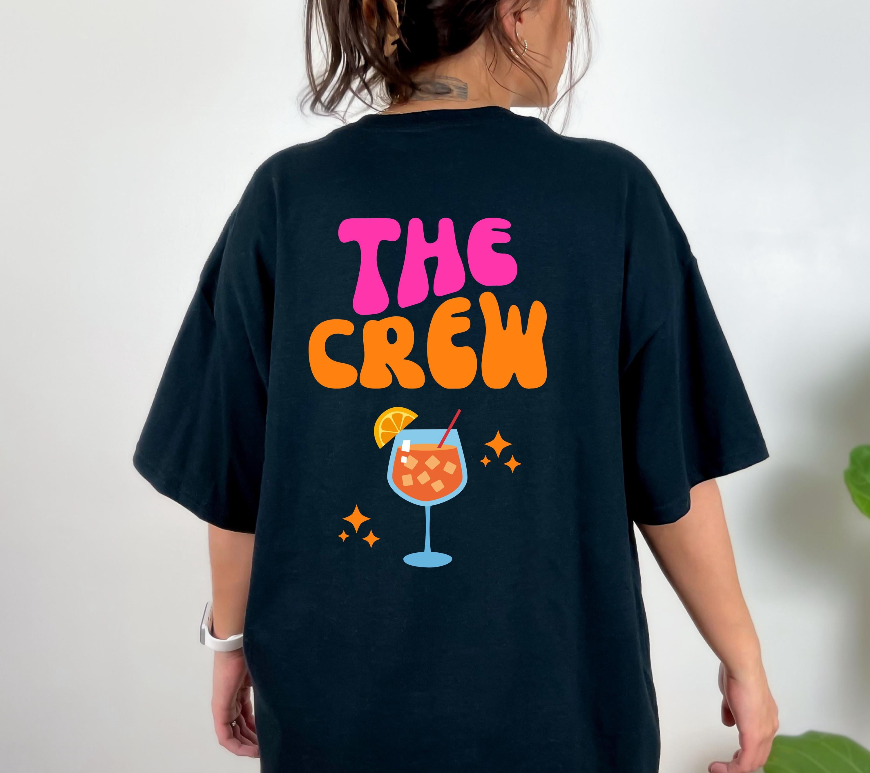 JGA T Shirt, Junggesellinnenabschied Shirts, JGA pink orange, Backprint, Team, Braut Shirt mit Name, JGA Frauen, Gruppen T Shirt, Hochzeit