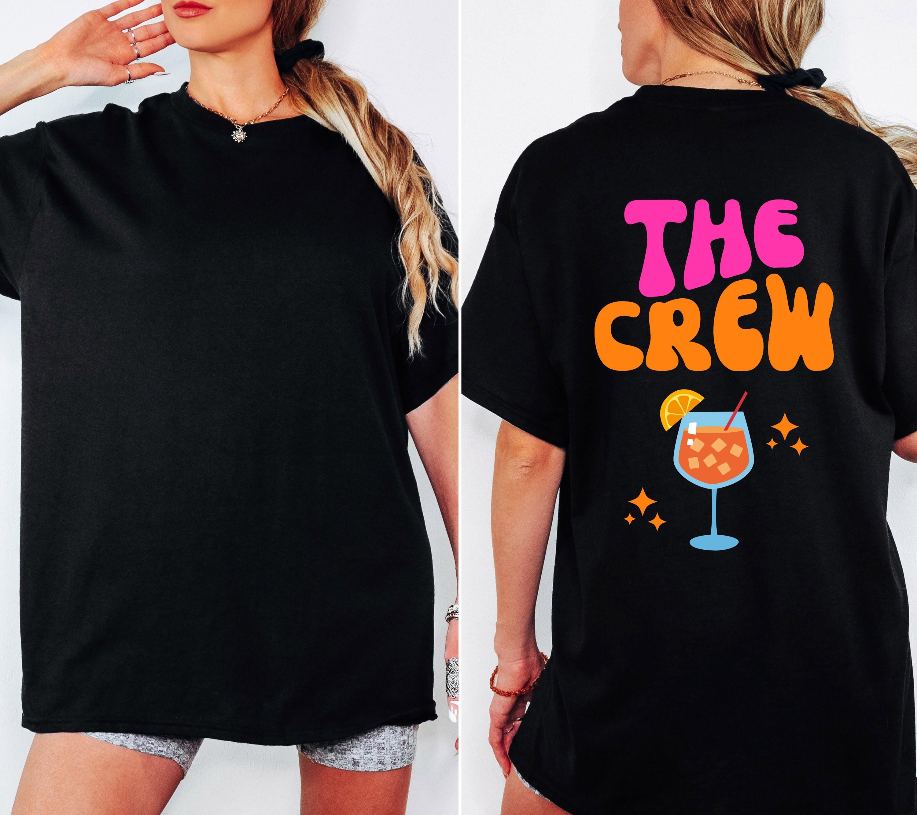 JGA T Shirt, Junggesellinnenabschied Shirts, JGA pink orange, Backprint, Team, Braut Shirt mit Name, JGA Frauen, Gruppen T Shirt, Hochzeit