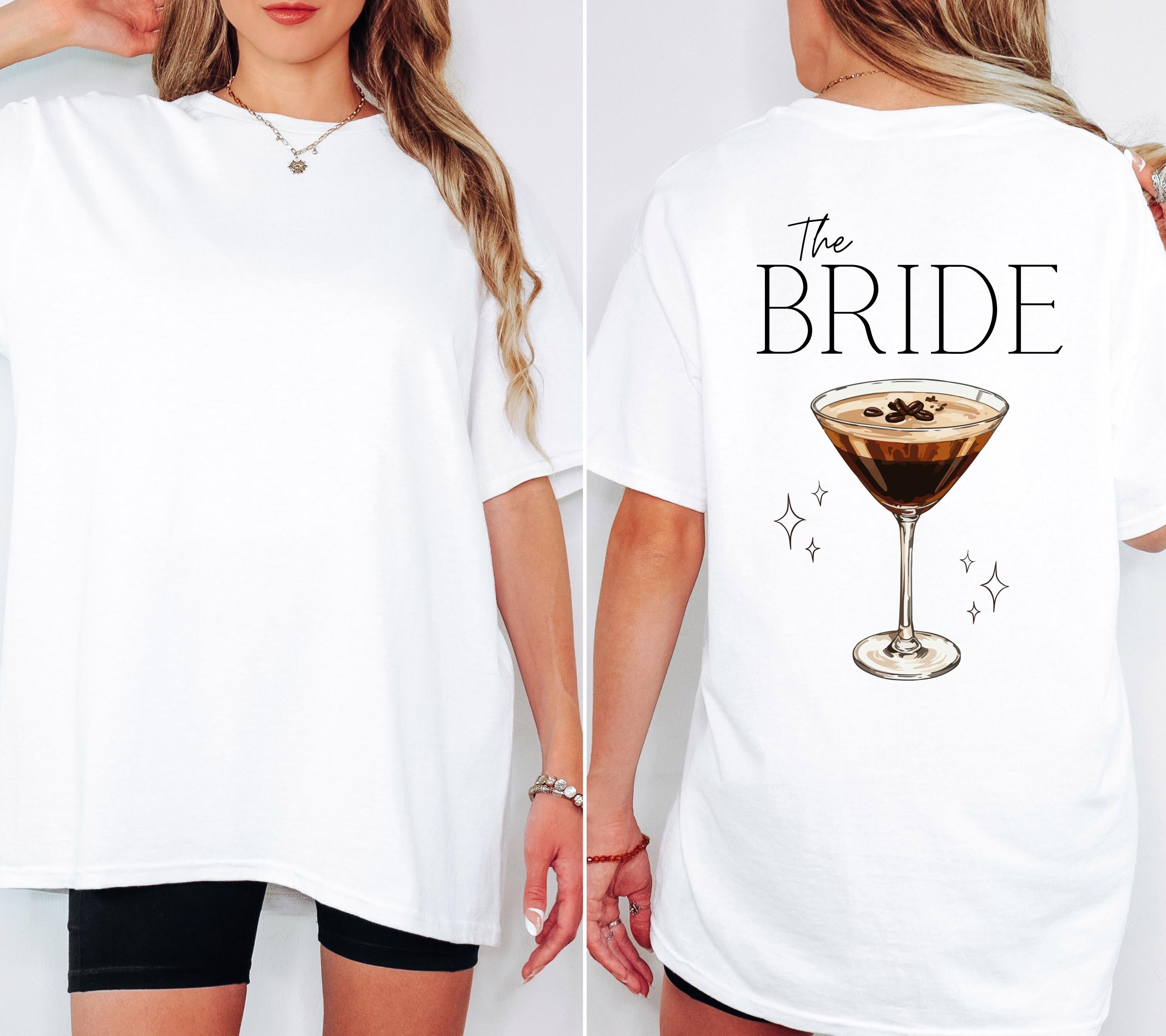 JGA Shirt Espresso Martini, Junggesellenabschied Shirts, Backprint, Team Bride, Braut Shirt , JGA Frauen, Gruppenshirt, Hochzeit, Damen