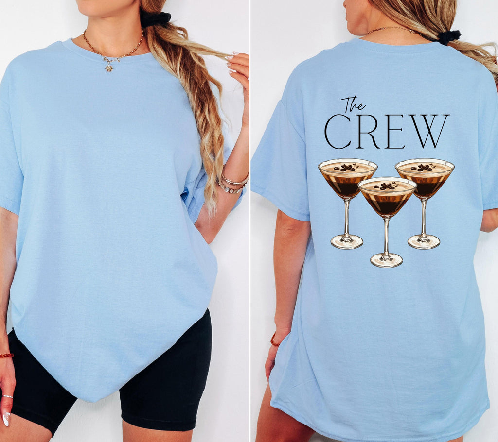 JGA Shirt Espresso Martini, Junggesellenabschied Shirts, Backprint, Team Bride, Braut Shirt , JGA Frauen, Gruppenshirt, Hochzeit, Damen