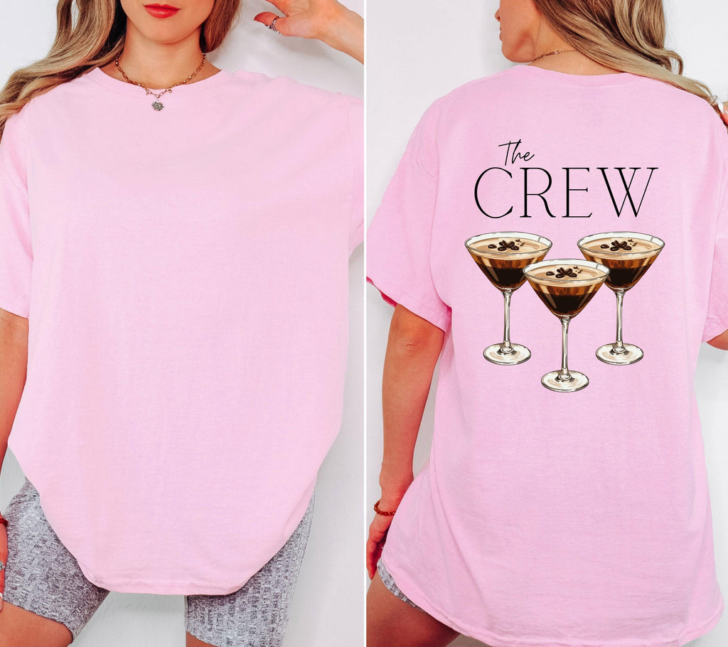 JGA Shirt Espresso Martini, Junggesellenabschied Shirts, Backprint, Team Bride, Braut Shirt , JGA Frauen, Gruppenshirt, Hochzeit, Damen