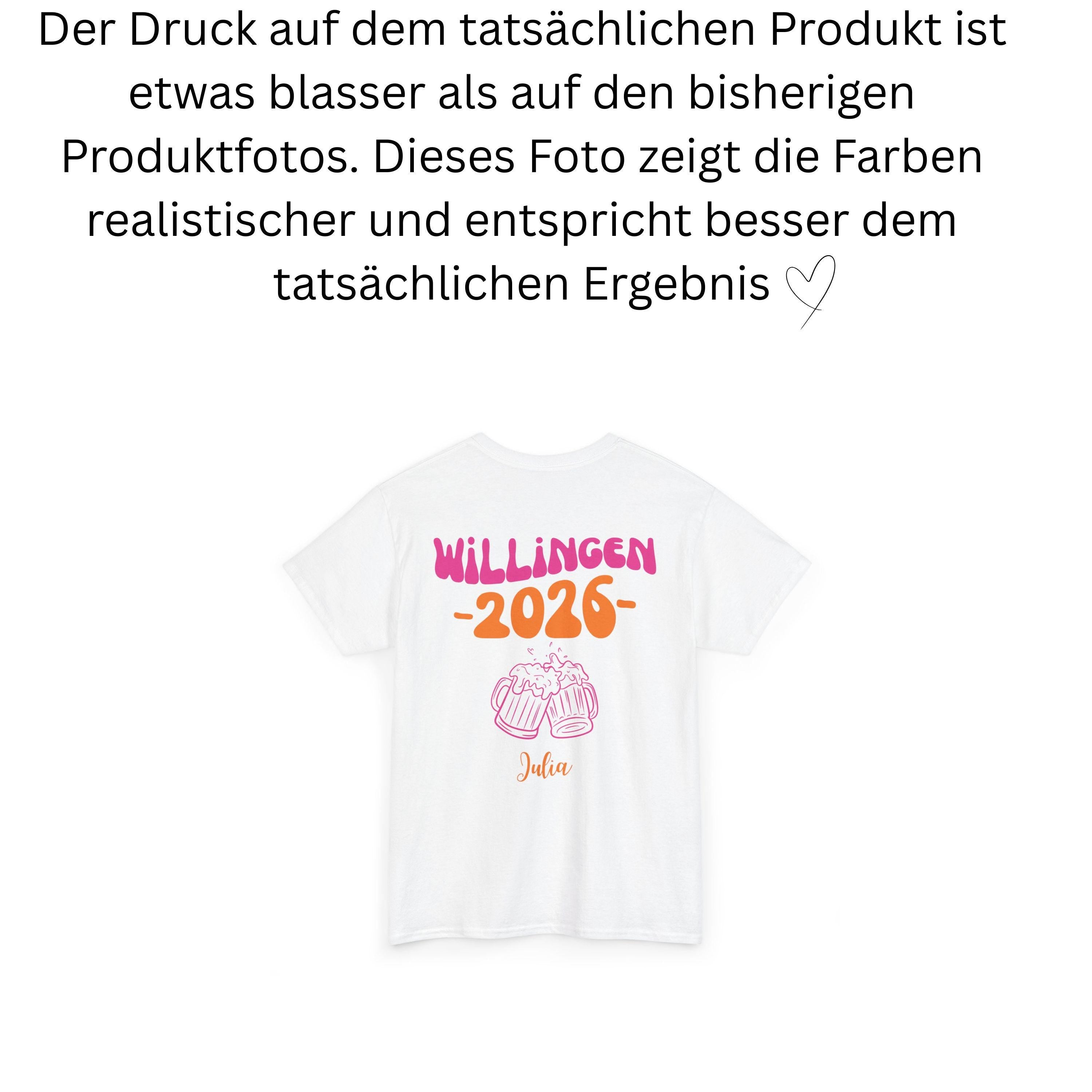 Willingen T Shirt, Backprint, Willingen 2026, Mannschaftsfahrt TShirts, personalisiert, Bier Shirt, Sauf T Shirt, Gruppenshirt, Gruppenreise