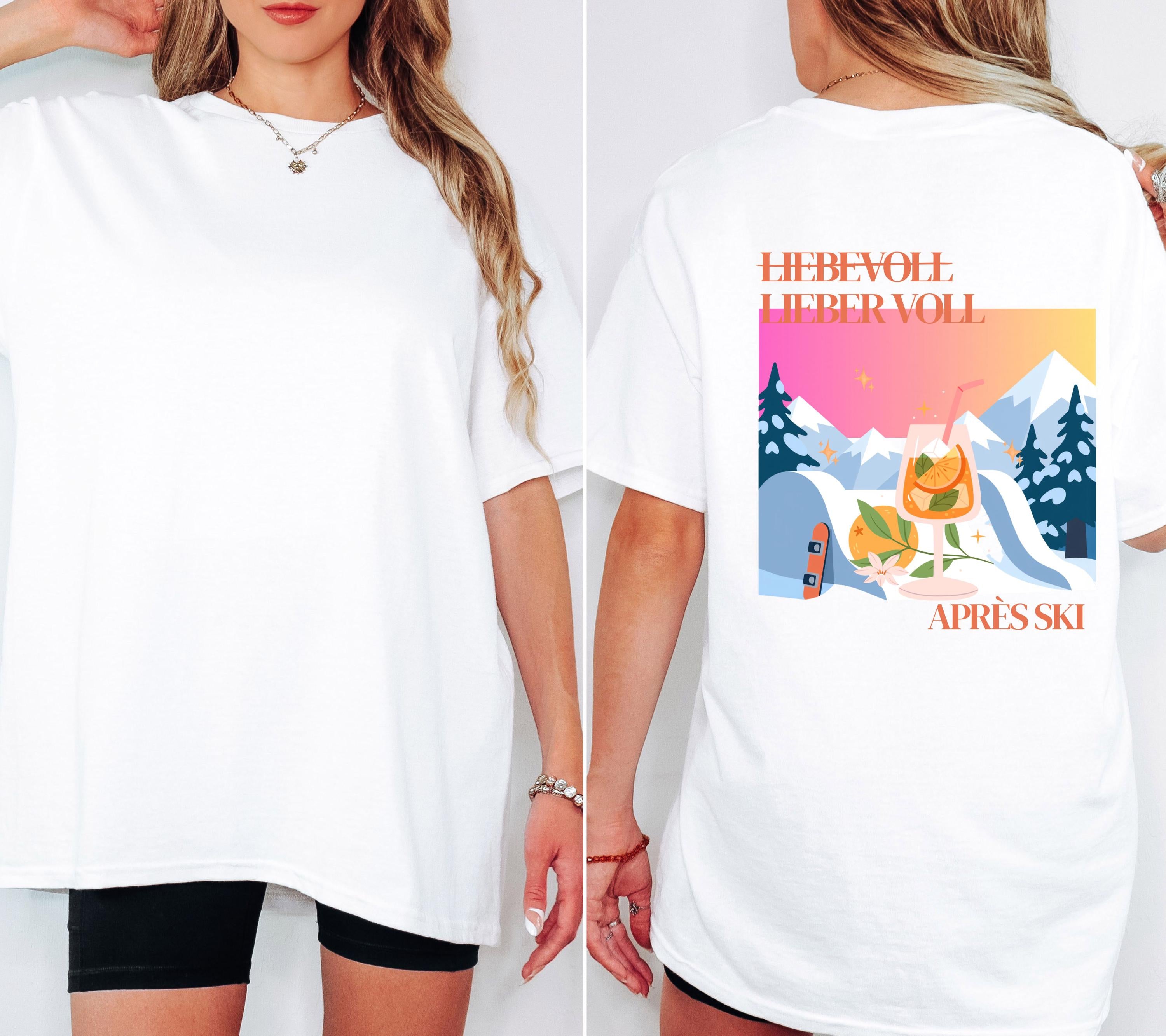 Apres Ski Shirt Unisex – Lustiges Ski TShirt Winterurlaub Skihütte – Après Ski Print Outfit Snowboard Party Bier - JGA Damen - Gruppenshirt