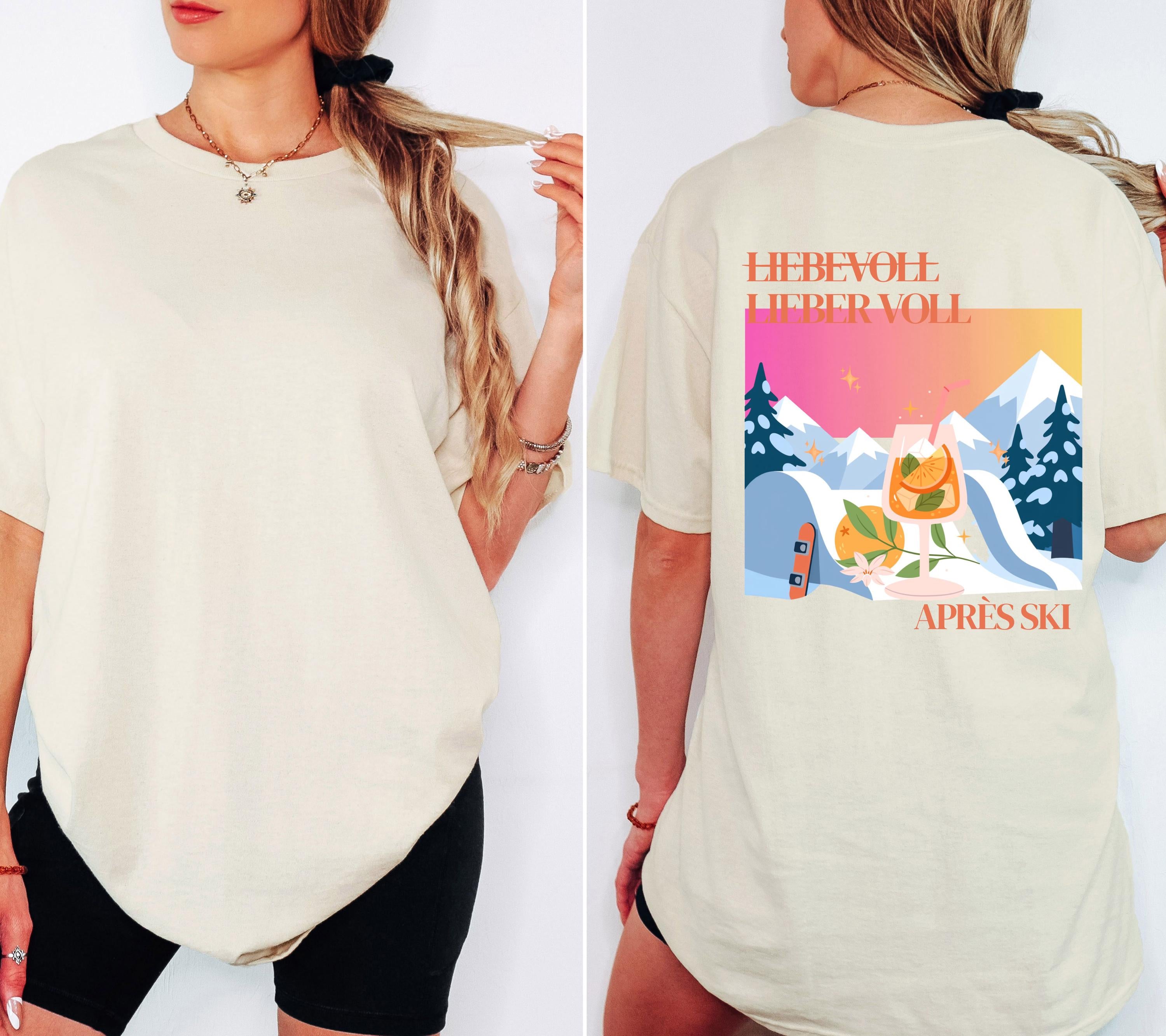 Apres Ski Shirt Unisex – Lustiges Ski TShirt Winterurlaub Skihütte – Après Ski Print Outfit Snowboard Party Bier - JGA Damen - Gruppenshirt