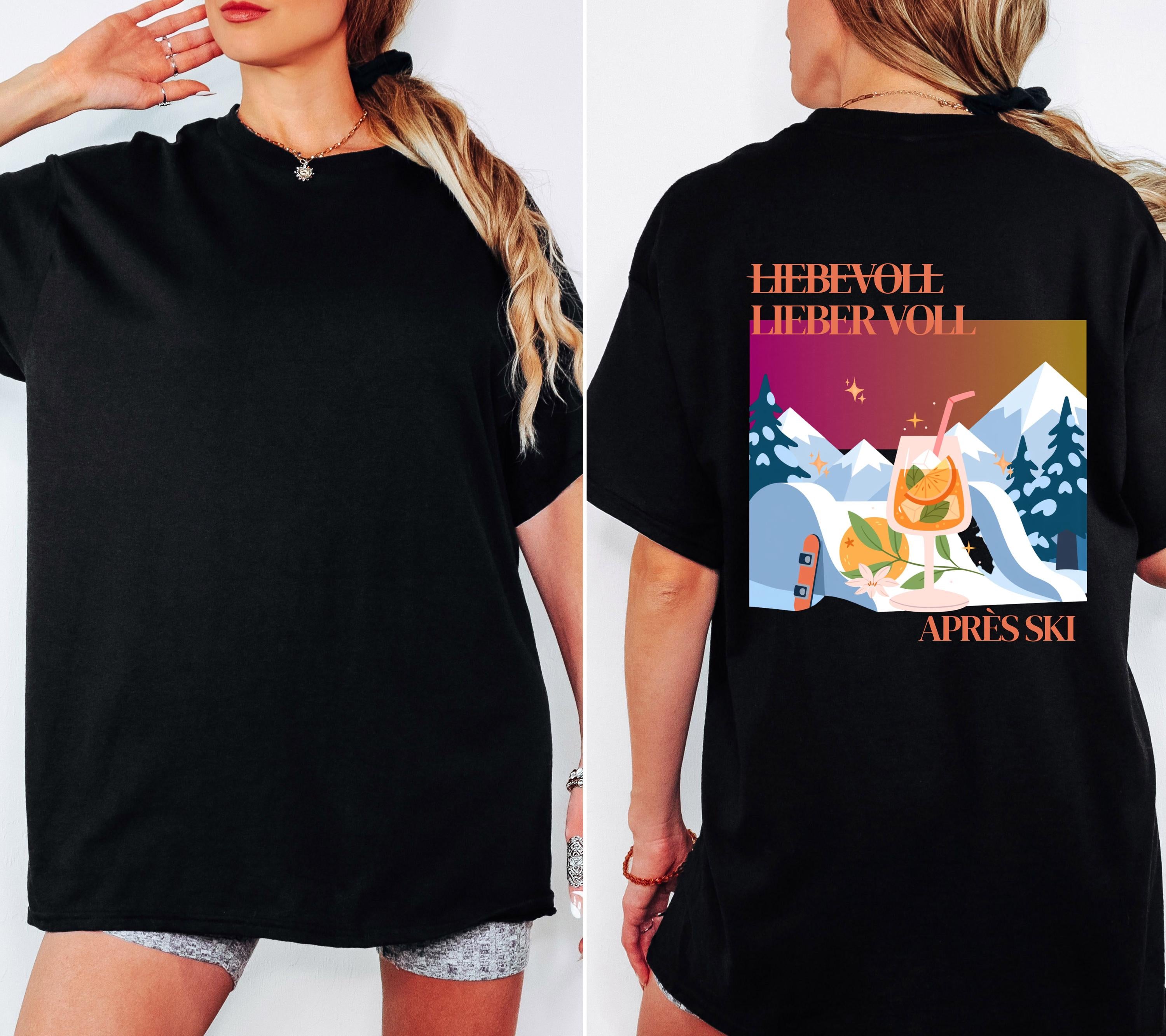 Apres Ski Shirt Unisex – Lustiges Ski TShirt Winterurlaub Skihütte – Après Ski Print Outfit Snowboard Party Bier - JGA Damen - Gruppenshirt