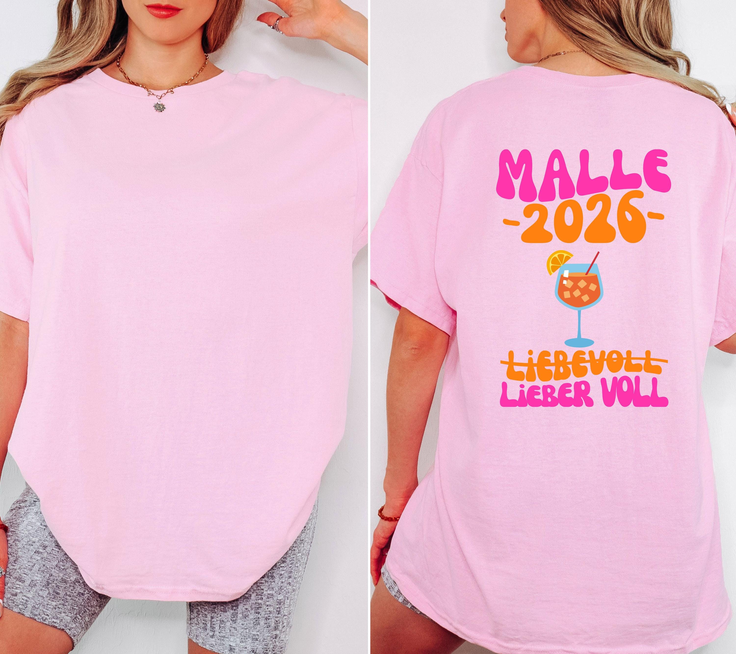 Malle Shirt, Spritz, Backprint, Malle 2026, liebevoll lieber voll, Malle T Shirt, personalisiert, Mallorca Shirts, Bier Shirt, Gruppenshirt