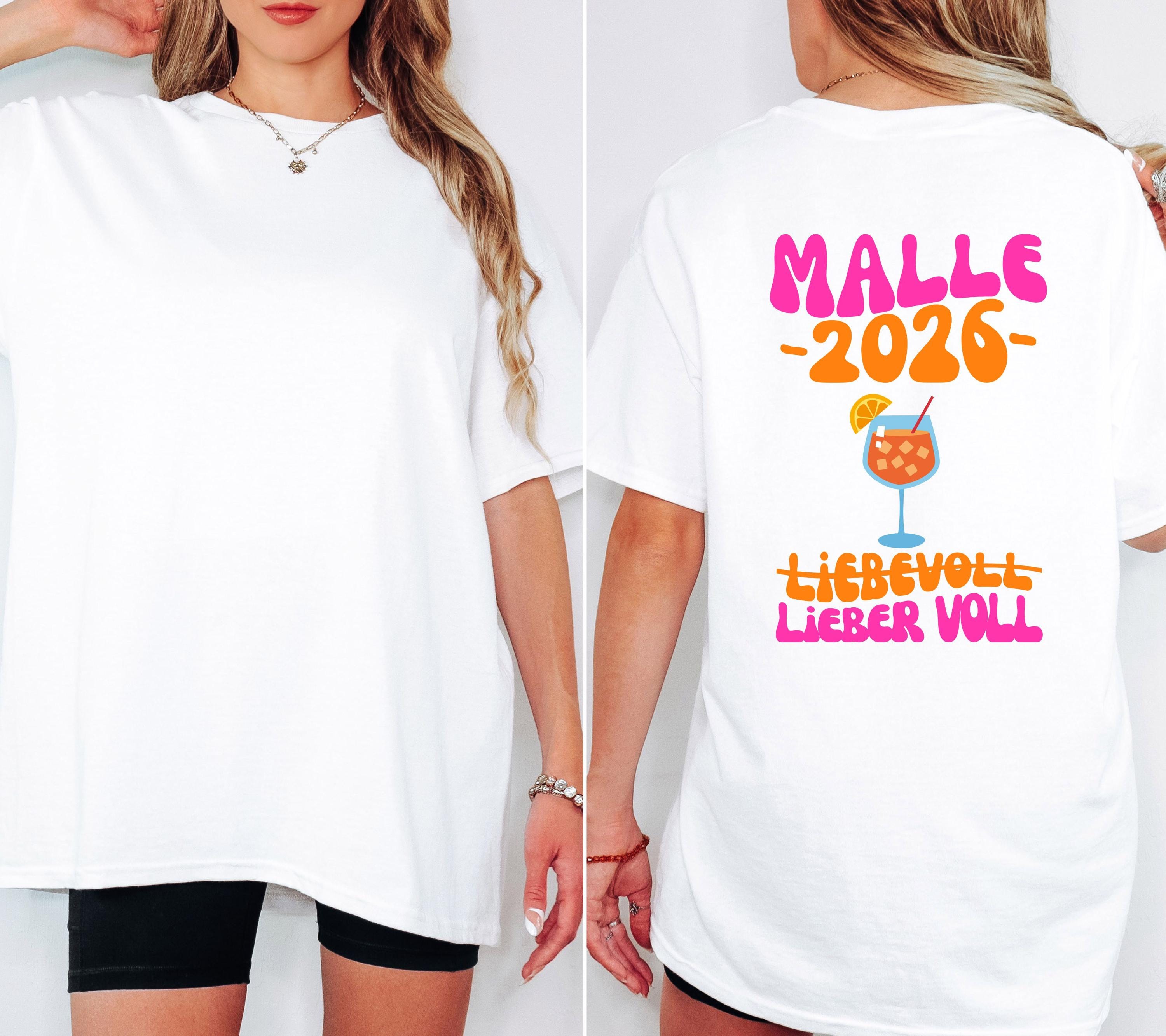 Malle Shirt, Spritz, Backprint, Malle 2026, liebevoll lieber voll, Malle T Shirt, personalisiert, Mallorca Shirts, Bier Shirt, Gruppenshirt
