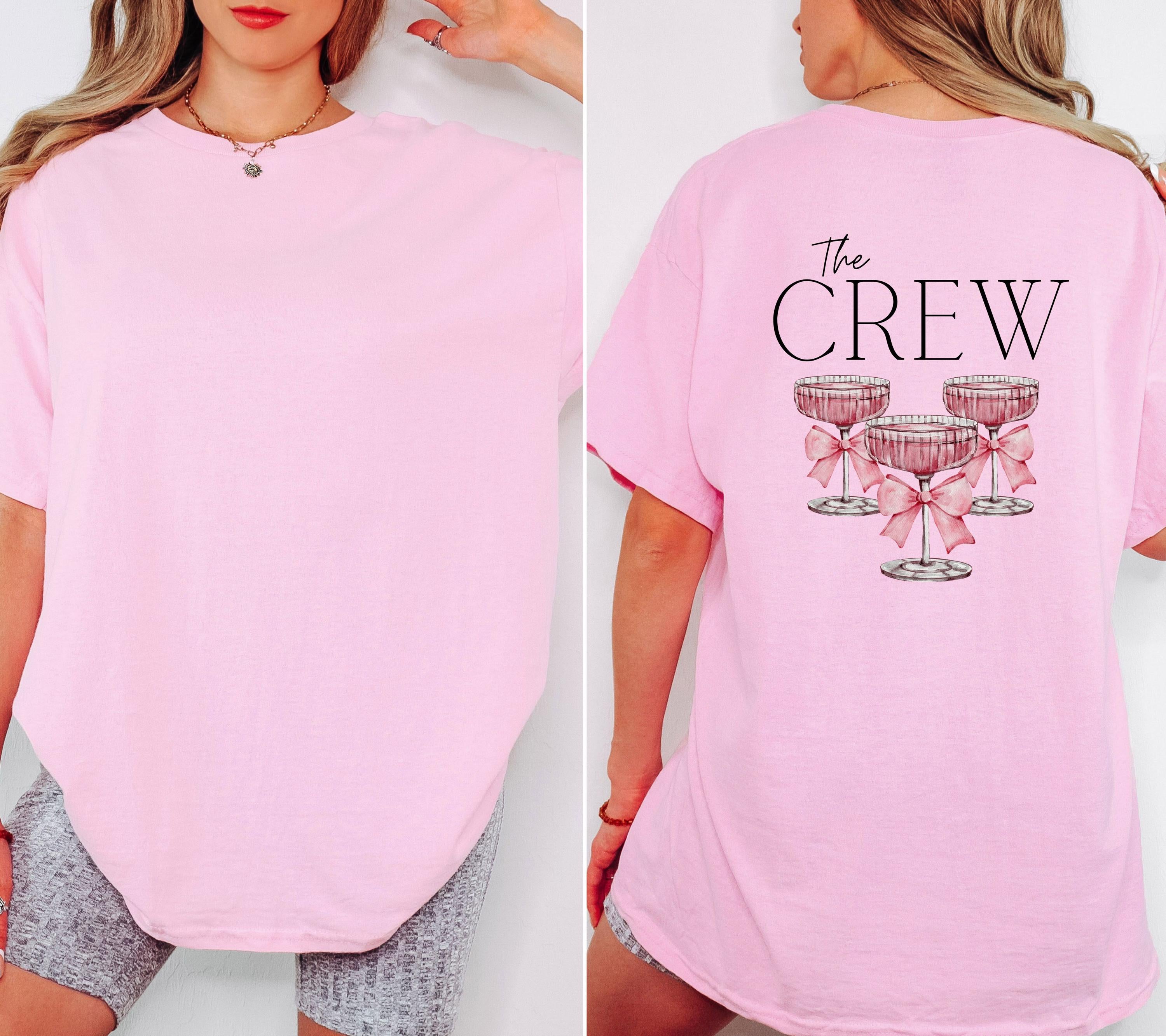 JGA Shirt, Junggesellenabschied Shirts, Backprint, Team Bride, Braut Shirt , JGA Frauen, Gruppenshirt, Hochzeit, rosa minimalistisch Damen