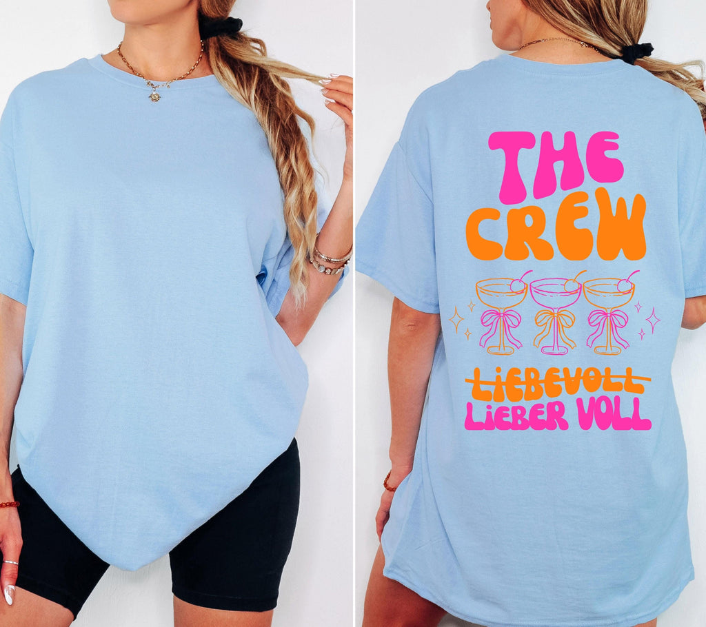 JGA T Shirt Backprint, Junggesellenenabschied Shirts, JGA pink orange, Bride, Team, Braut Shirt mit Name, JGA Frauen, Gruppen Shirt Hochzeit