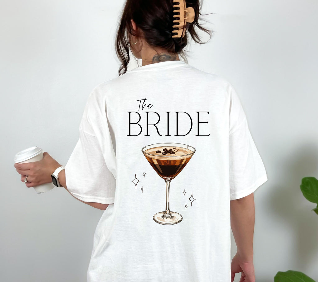 JGA Shirt Espresso Martini, Junggesellenabschied Shirts, Backprint, Team Bride, Braut Shirt , JGA Frauen, Gruppenshirt, Hochzeit, Damen