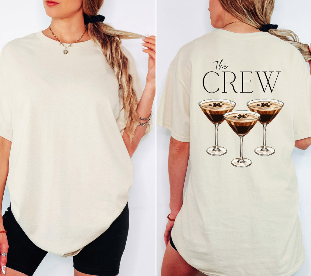 JGA Shirt Espresso Martini, Junggesellenabschied Shirts, Backprint, Team Bride, Braut Shirt , JGA Frauen, Gruppenshirt, Hochzeit, Damen