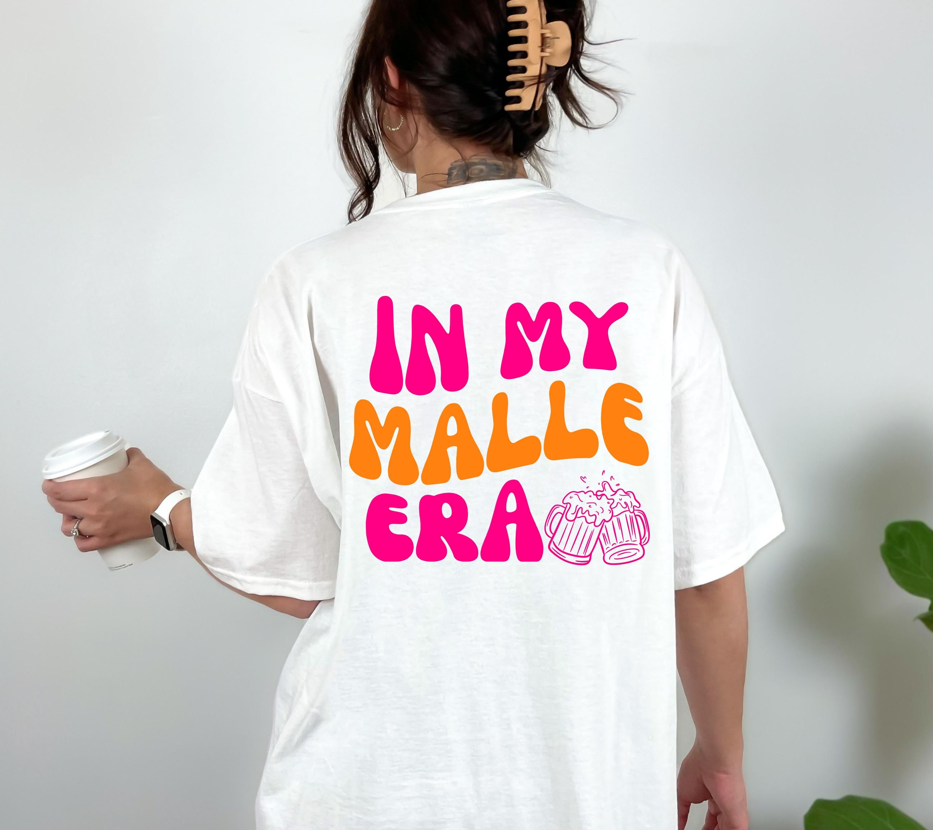 Malle Shirt, In my Malle Era, Backprint, Malle 2026, Malle T Shirt, pink orange, Mallorca Shirts, Bier Shirt, Sauf T Shirt, Gruppenshirt