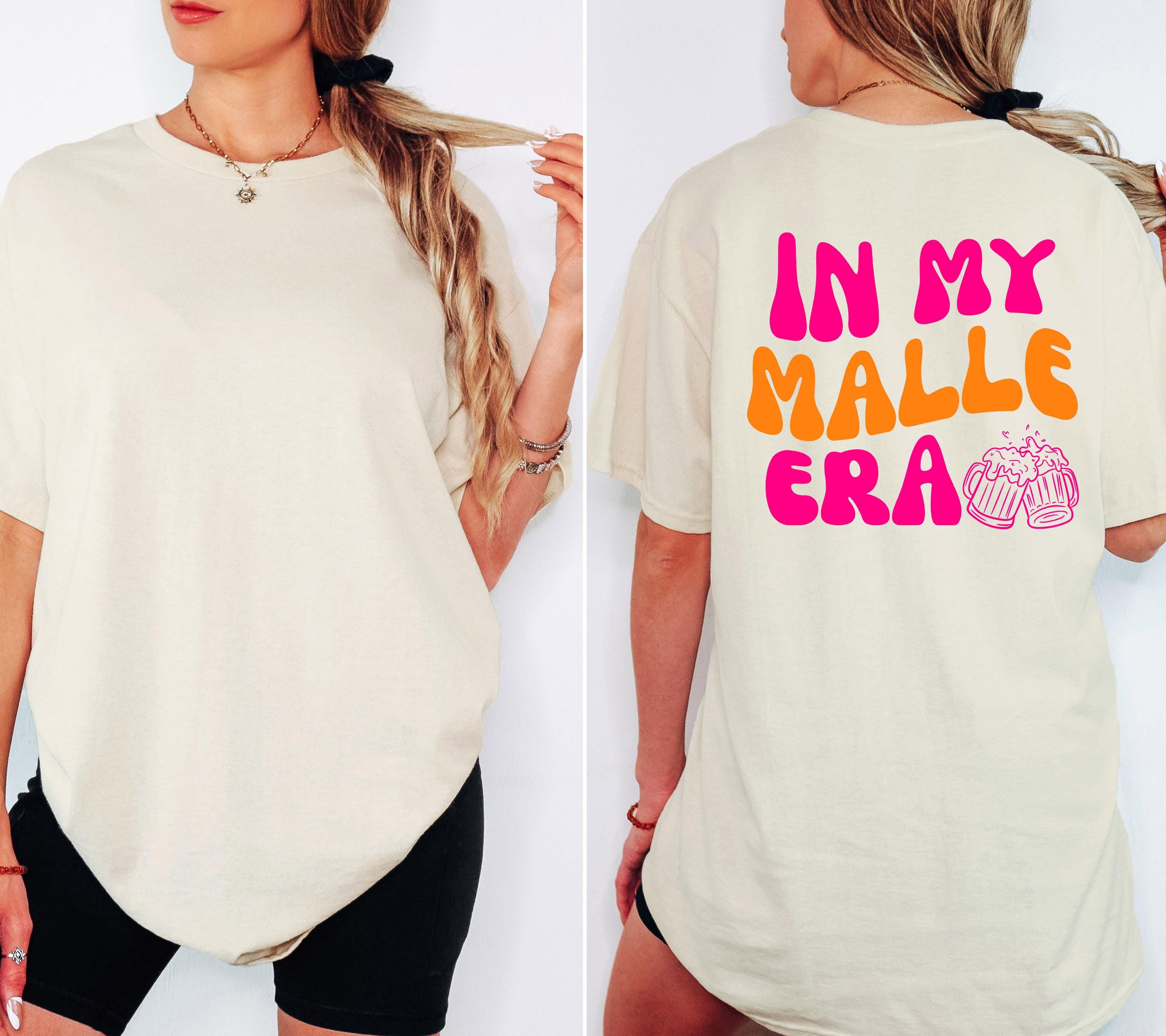 Malle Shirt, In my Malle Era, Backprint, Malle 2026, Malle T Shirt, pink orange, Mallorca Shirts, Bier Shirt, Sauf T Shirt, Gruppenshirt