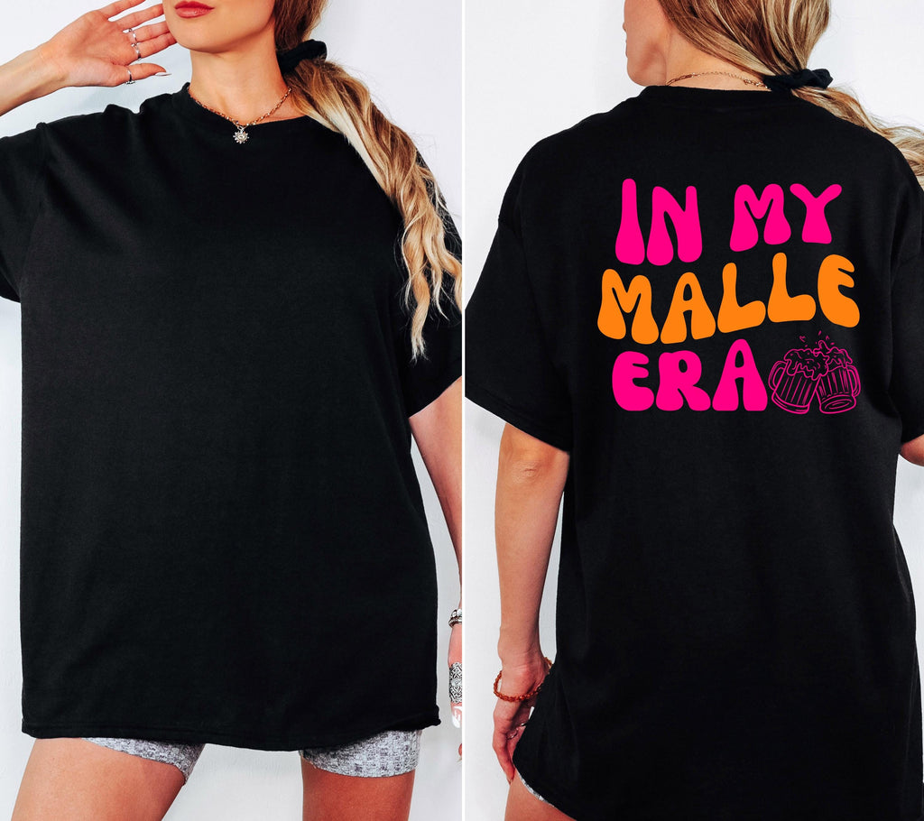 Malle Shirt, In my Malle Era, Backprint, Malle 2026, Malle T Shirt, pink orange, Mallorca Shirts, Bier Shirt, Sauf T Shirt, Gruppenshirt