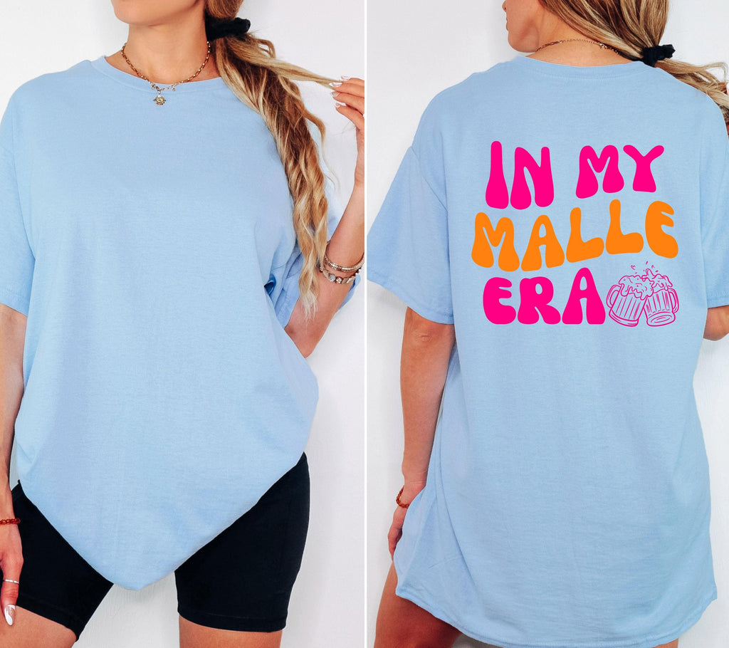Malle Shirt, In my Malle Era, Backprint, Malle 2026, Malle T Shirt, pink orange, Mallorca Shirts, Bier Shirt, Sauf T Shirt, Gruppenshirt