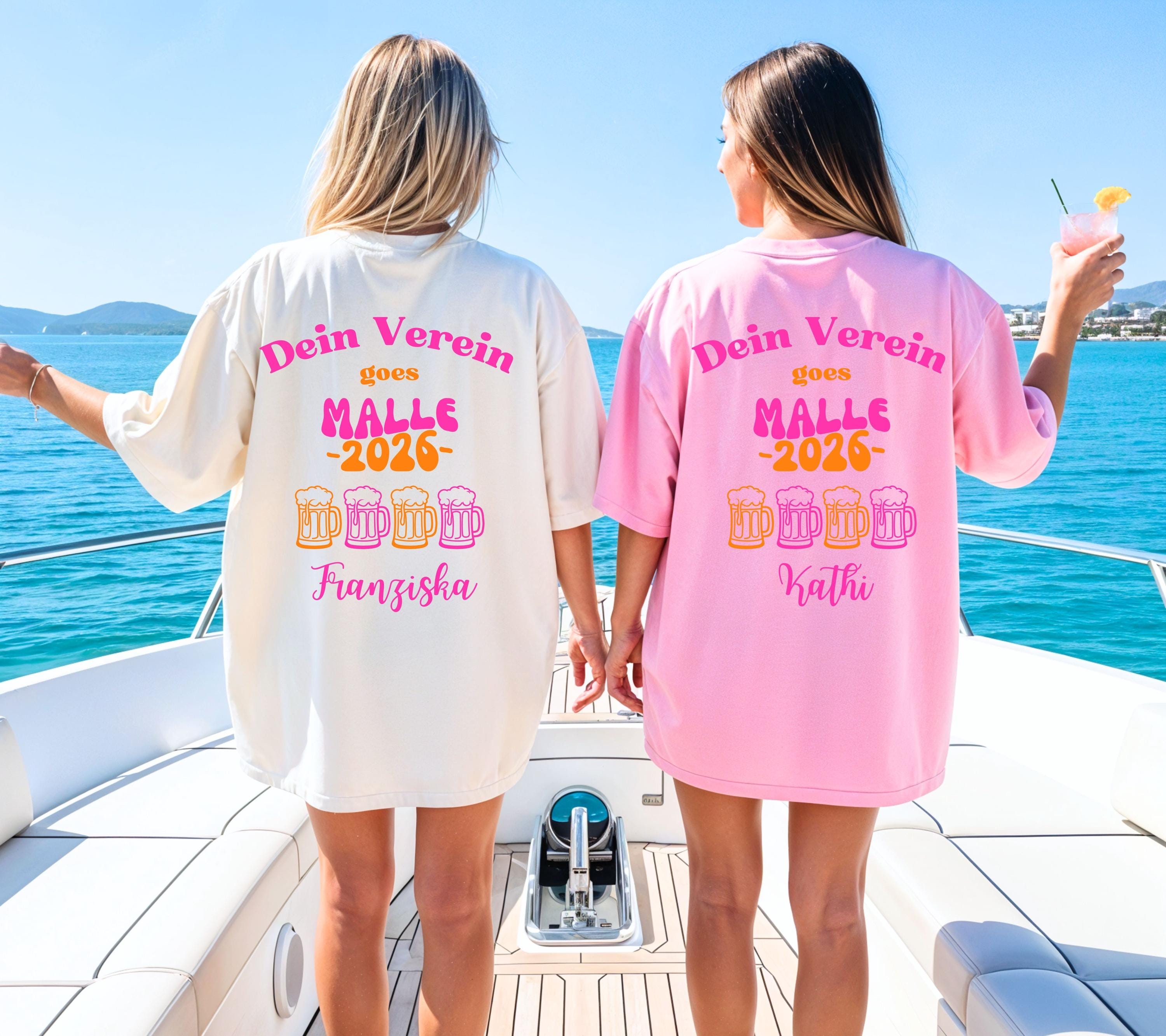 Malle Shirt Mannschaftsfahrt, Backprint, Malle 2026, Malle Shirts, T Shirt, Trikot, Mallorca Shirts, Bier Shirt, Sauf T Shirt, Gruppenshirt