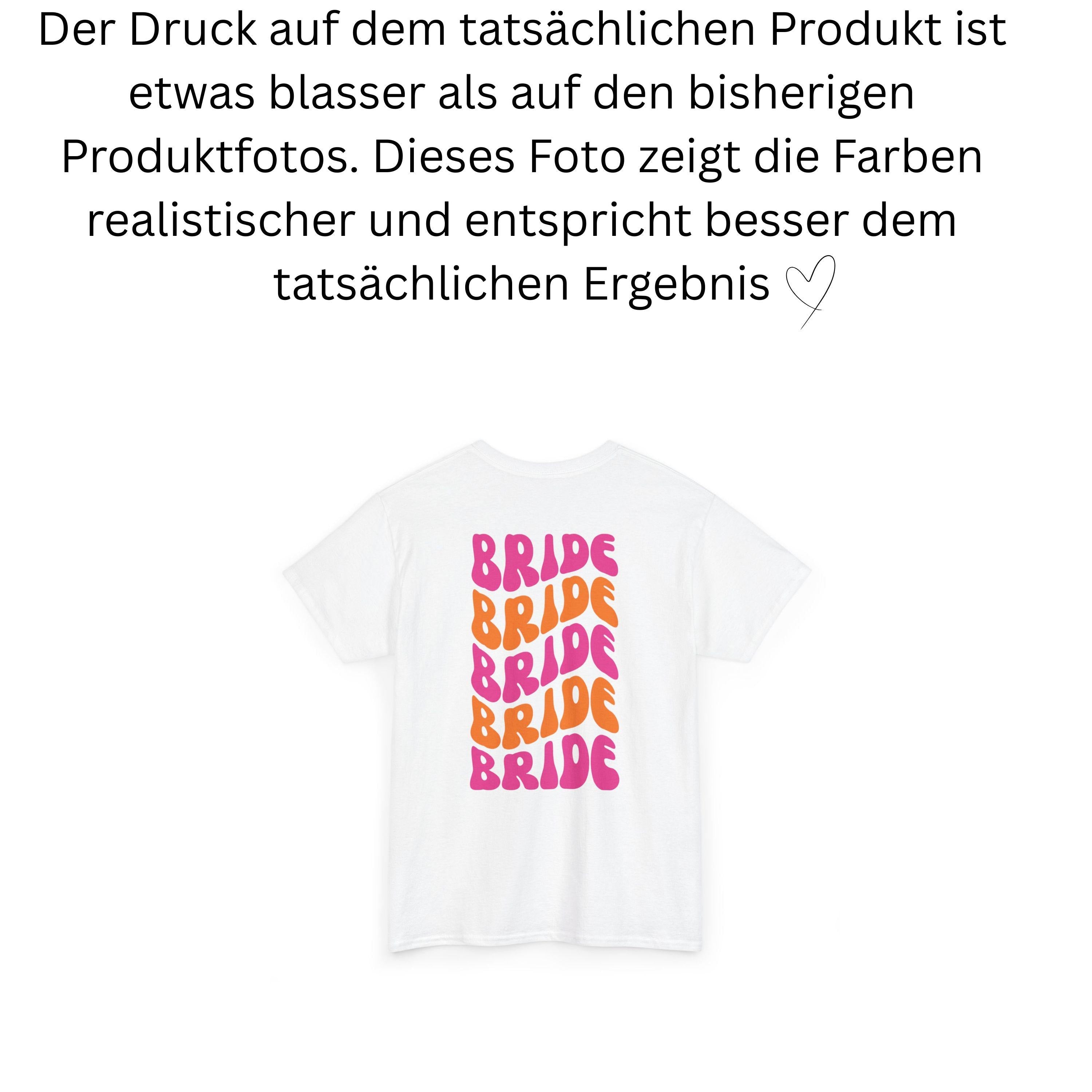 JGA Shirt, Junggesellinnenabschied Shirts, Team Braut, Braut Tshirt, JGA bunt, rosa, orange, JGA Frauen, Gruppen T Shirt, Backprint, pink