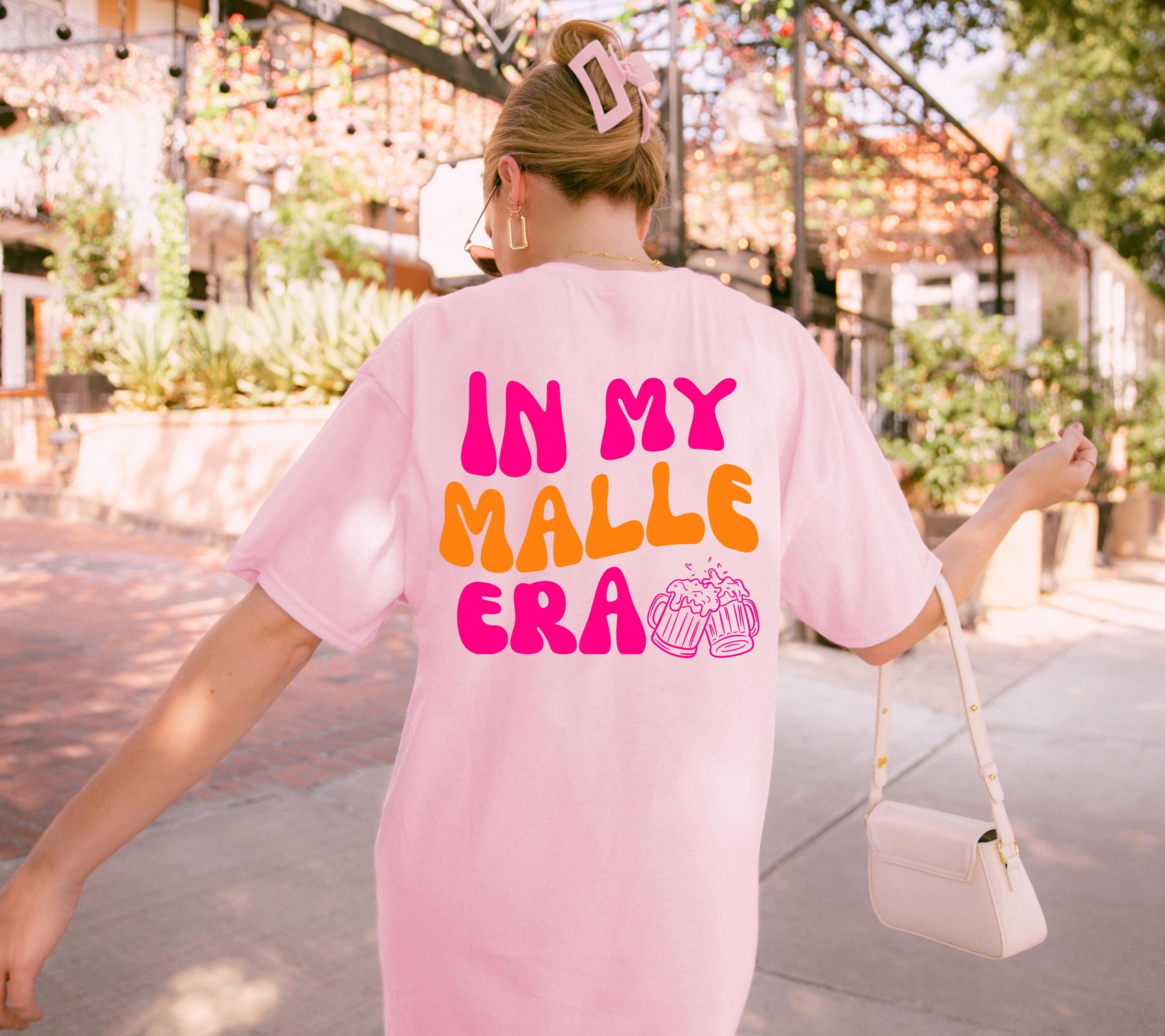 Malle Shirt, In my Malle Era, Backprint, Malle 2026, Malle T Shirt, pink orange, Mallorca Shirts, Bier Shirt, Sauf T Shirt, Gruppenshirt