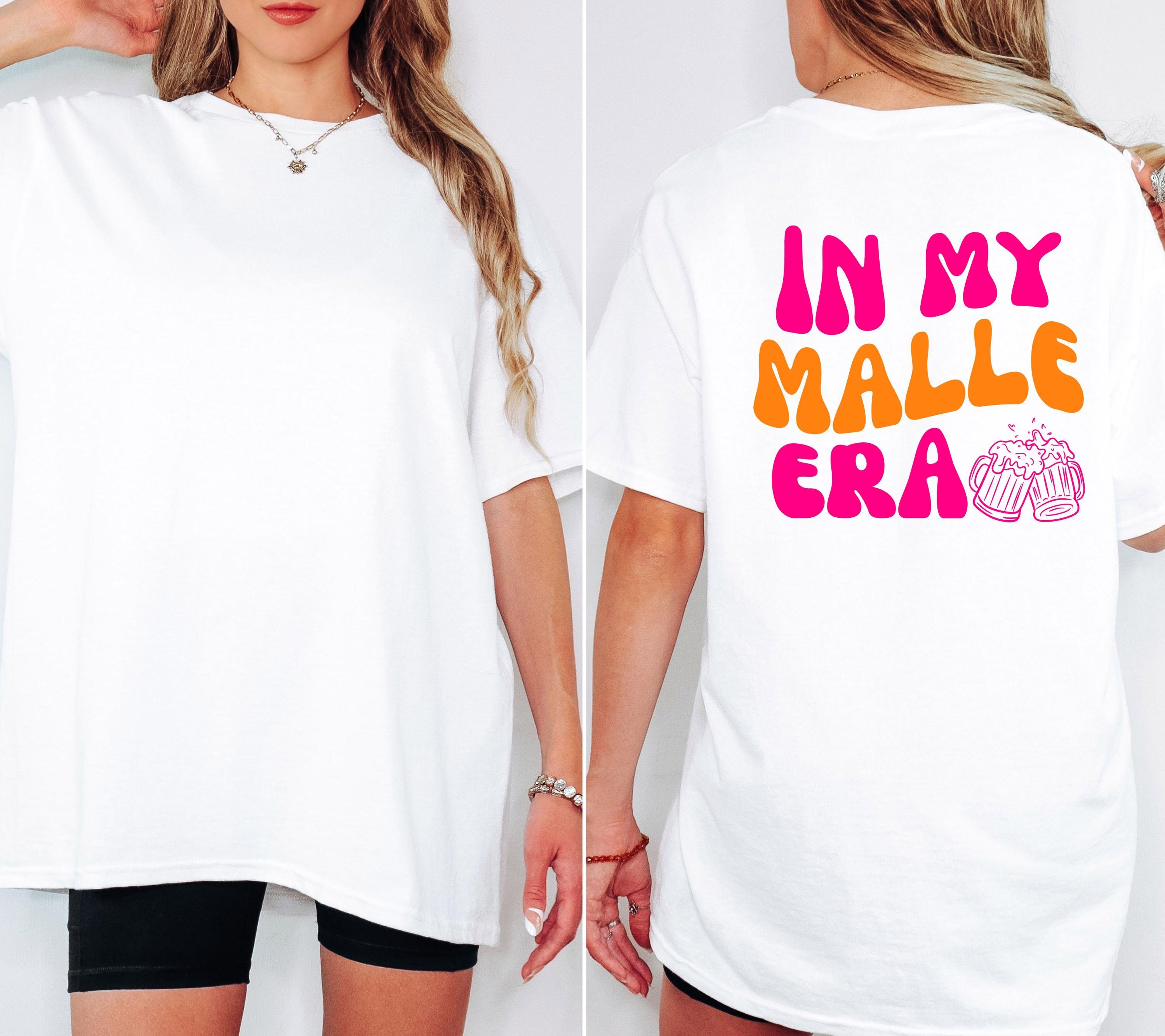 Malle Shirt, In my Malle Era, Backprint, Malle 2026, Malle T Shirt, pink orange, Mallorca Shirts, Bier Shirt, Sauf T Shirt, Gruppenshirt