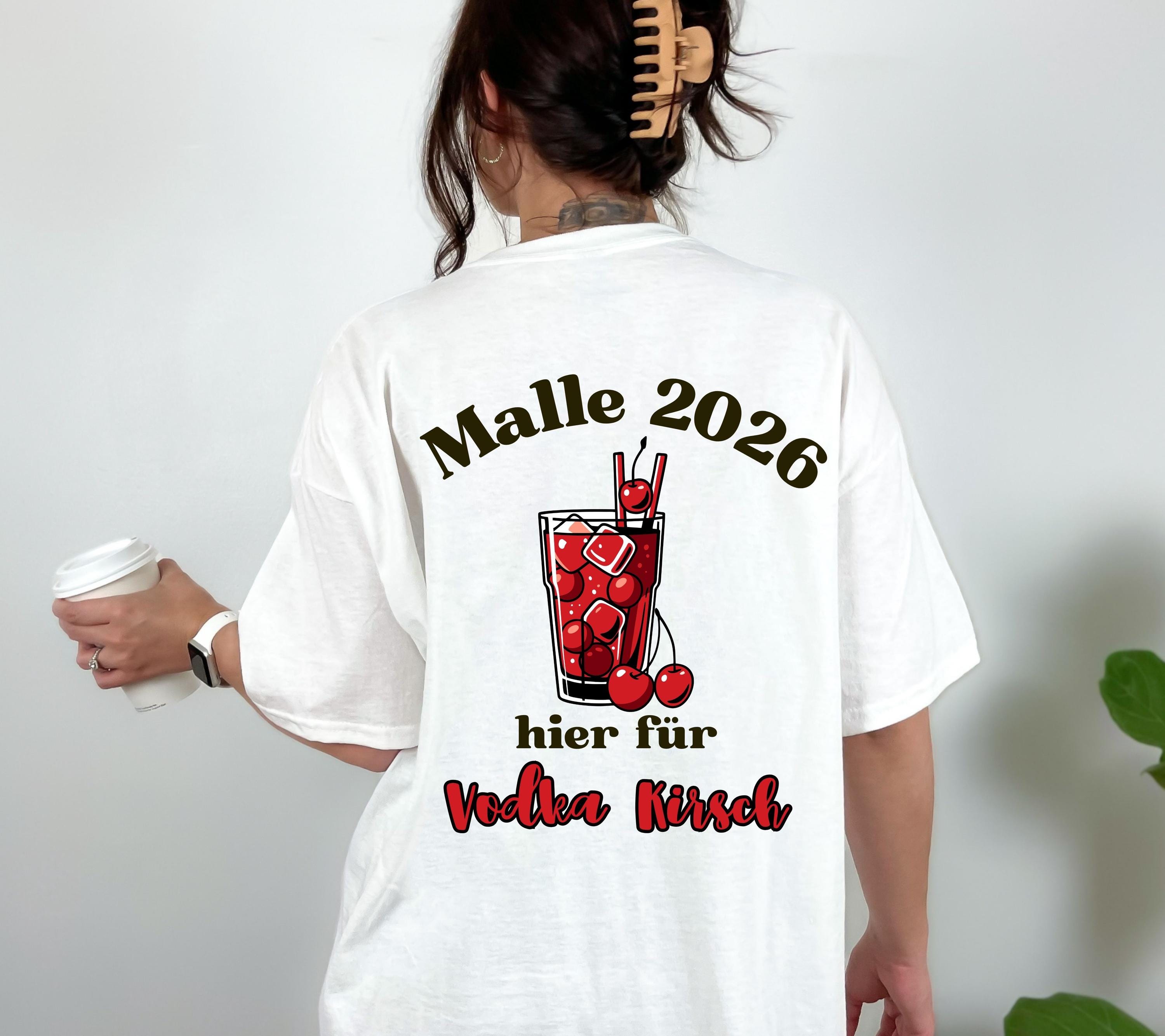 Malle Shirt Unisex, Backprint, Malle 2026, Malle Shirts, Mallorca Shirts, Bier Shirt, Sauf T Shirt, Gruppenshirt, Herren, Frauen, Männer