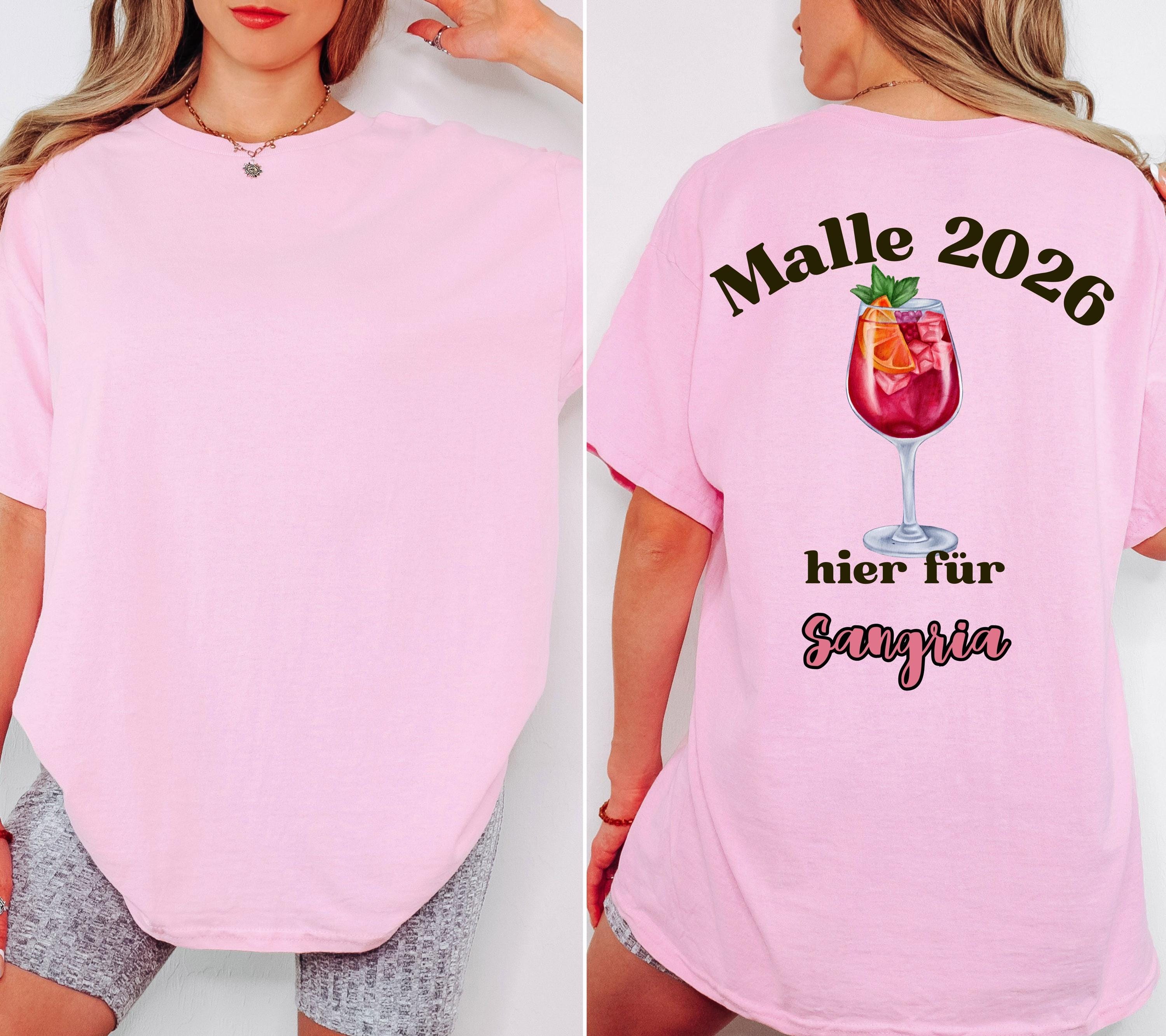 Malle Shirt Unisex, Backprint, Malle 2026, Malle Shirts, Mallorca Shirts, Bier Shirt, Sauf T Shirt, Gruppenshirt, Herren, Frauen, Männer