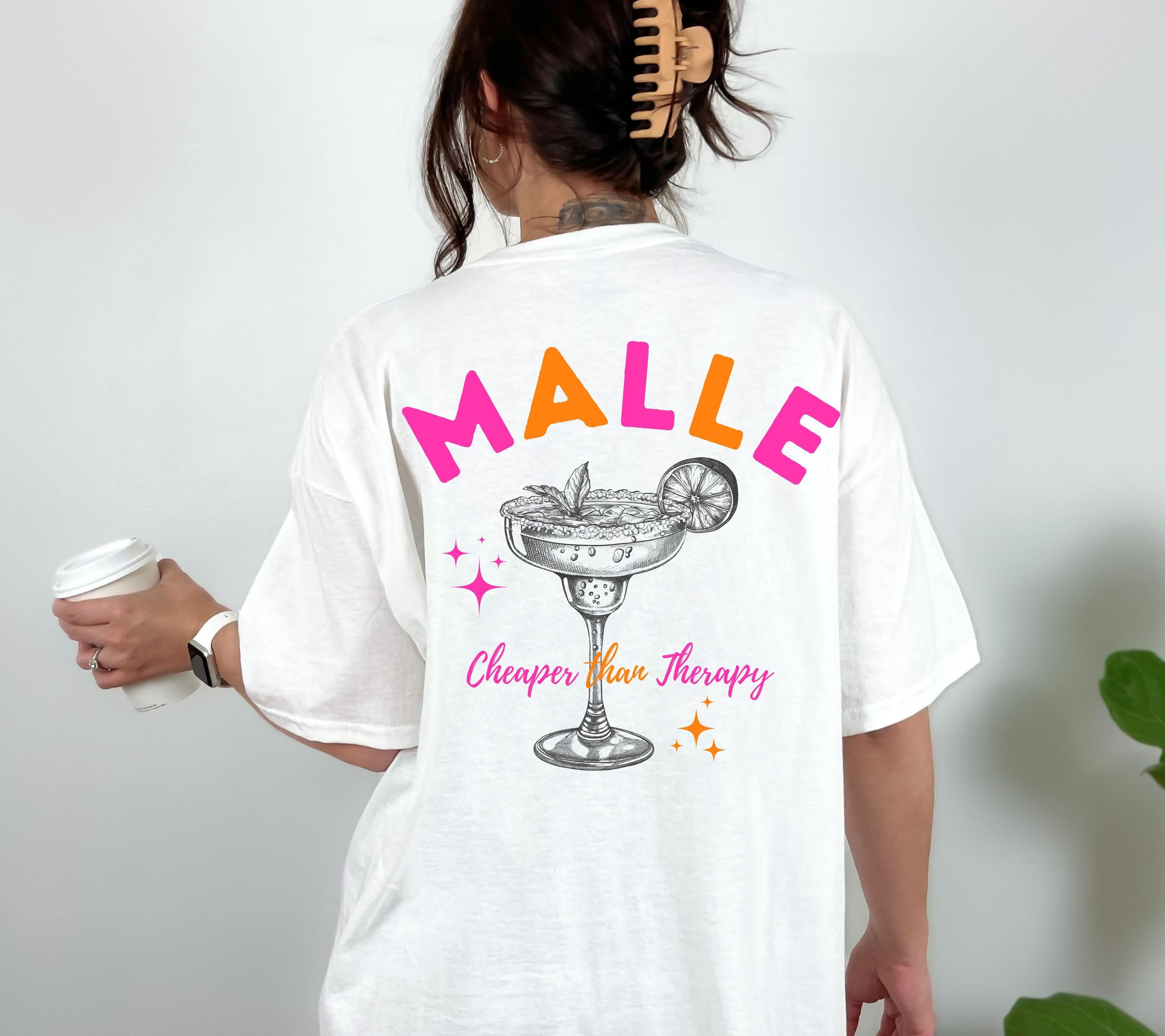 Mallorca T Shirts, Malle Shirt pink orange, Backprint, Malle 2026, Malle T Shirt, personalisiert, Bier Shirt, Sauf T Shirt, Gruppenshirt