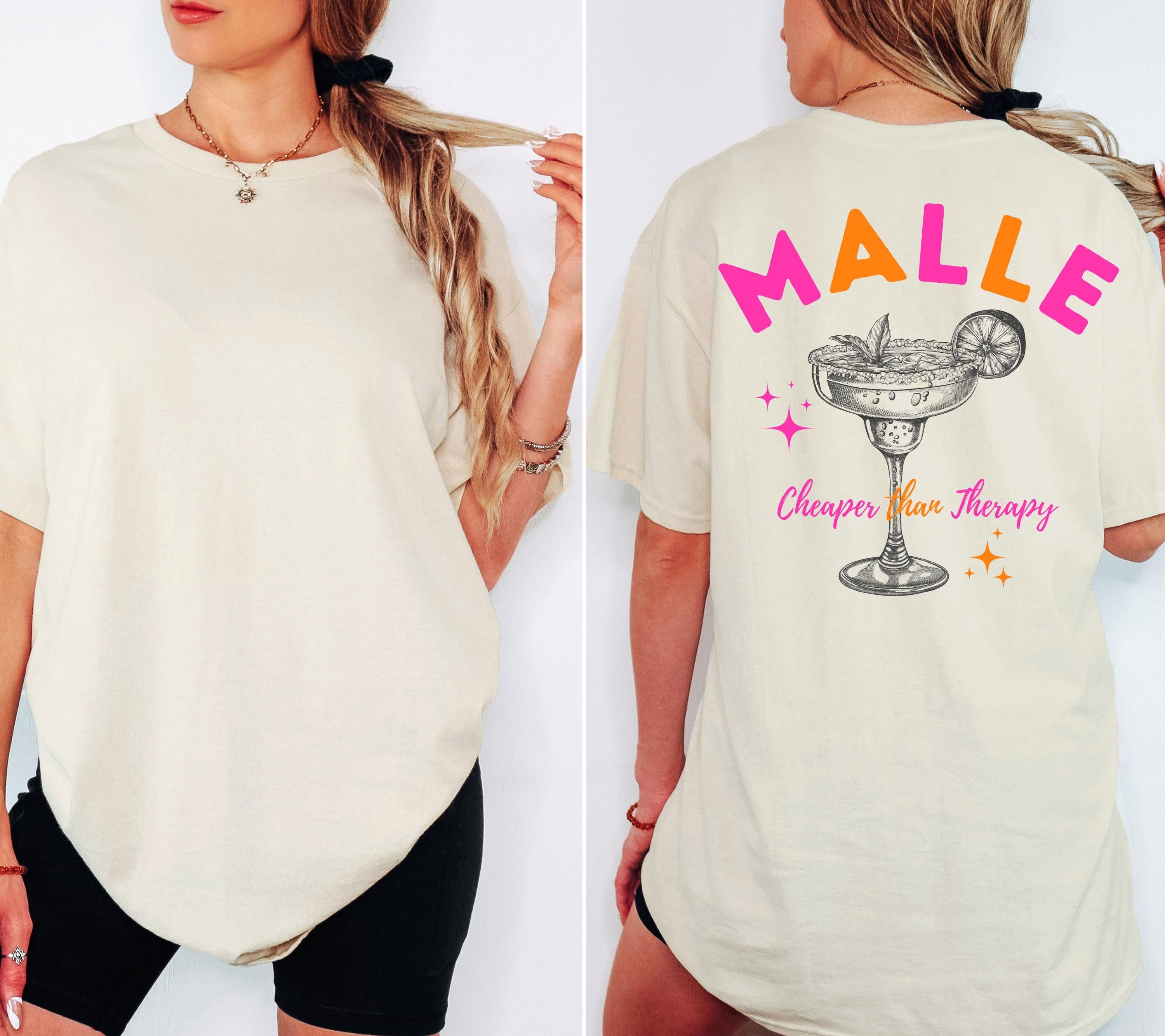 Mallorca T Shirts, Malle Shirt pink orange, Backprint, Malle 2026, Malle T Shirt, personalisiert, Bier Shirt, Sauf T Shirt, Gruppenshirt