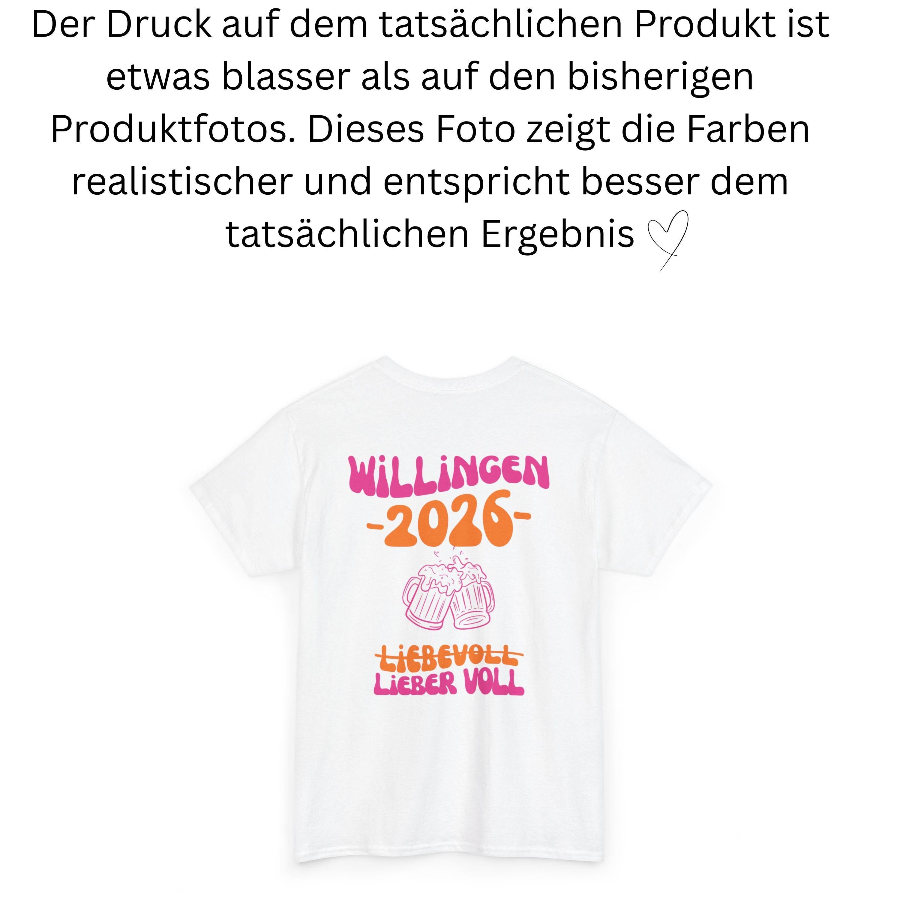 Willingen T Shirt pink orange, Willingen 2026, Mannschaftsfahrt Shirts, personalisiert, Bier Shirt, Sauf T Shirt, Gruppenshirt, Gruppenreise