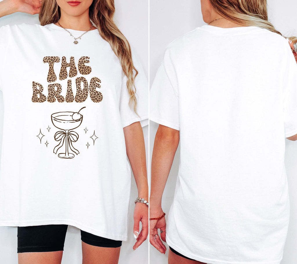 JGA Shirt, Junggesellenabschied Shirts, Team Bride, Braut Shirt , JGA Frauen, Gruppenshirt, Hochzeit, Leo Muster, Leopard Damen, Print vorne