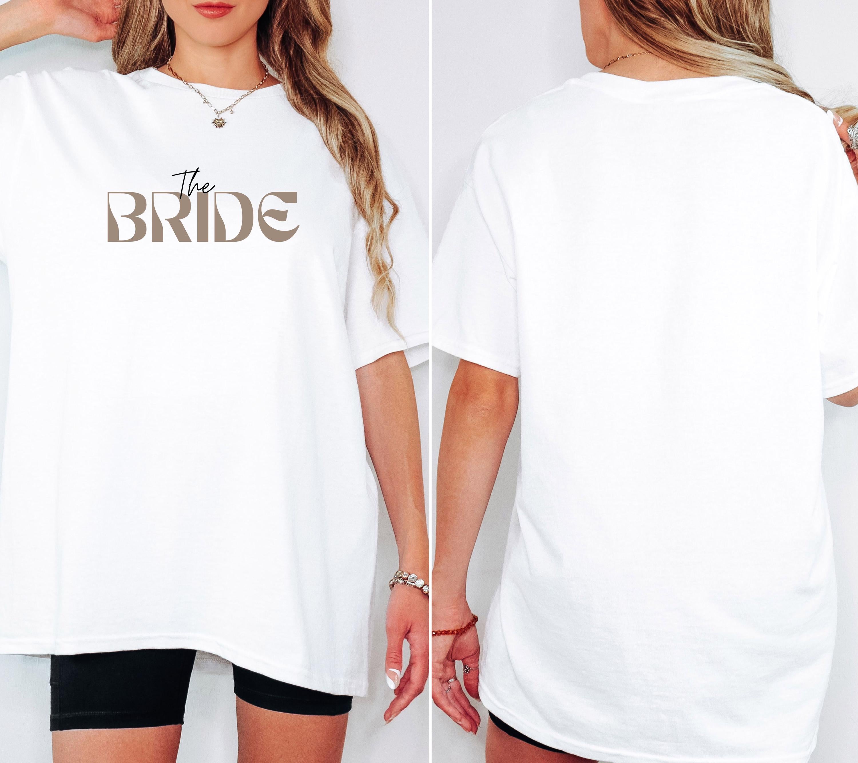 JGA Shirts Frauen, Bride und Crew, Junggesellenabschied, Team Shirts, Braut Shirt, The Bride, Hochzeit, Accessoires, Geschenk, beige, boho