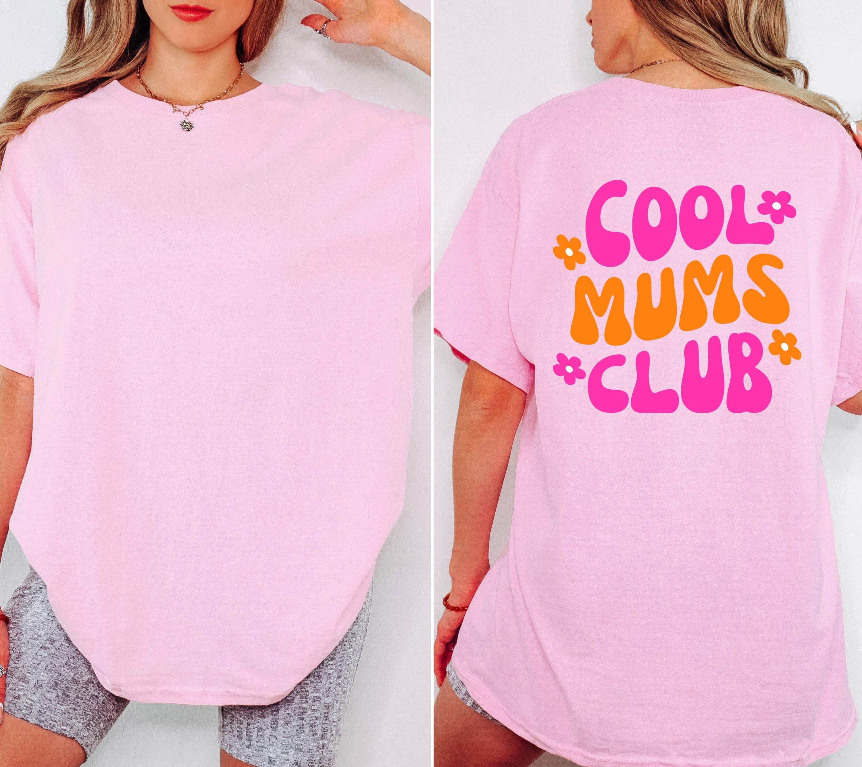 Mama Shirt, Muttertag Shirt, pink orange, Geschenk Mama, Muttertagsgeschenk, Cool Moms Club, Mutti, Mutter, Geschenkidee, T Shirt Mama rosa