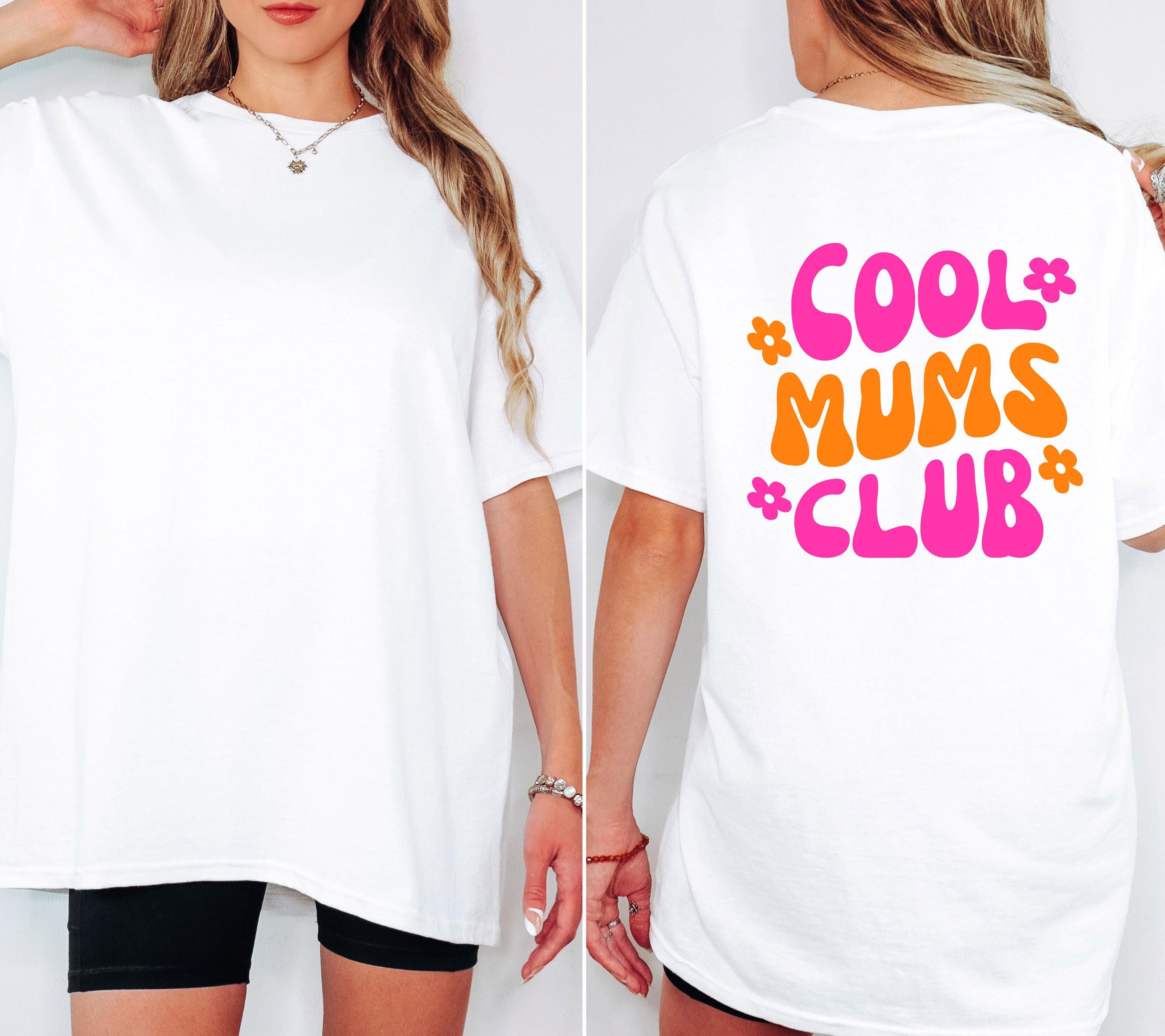 Mama Shirt, Muttertag Shirt, pink orange, Geschenk Mama, Muttertagsgeschenk, Cool Moms Club, Mutti, Mutter, Geschenkidee, T Shirt Mama rosa