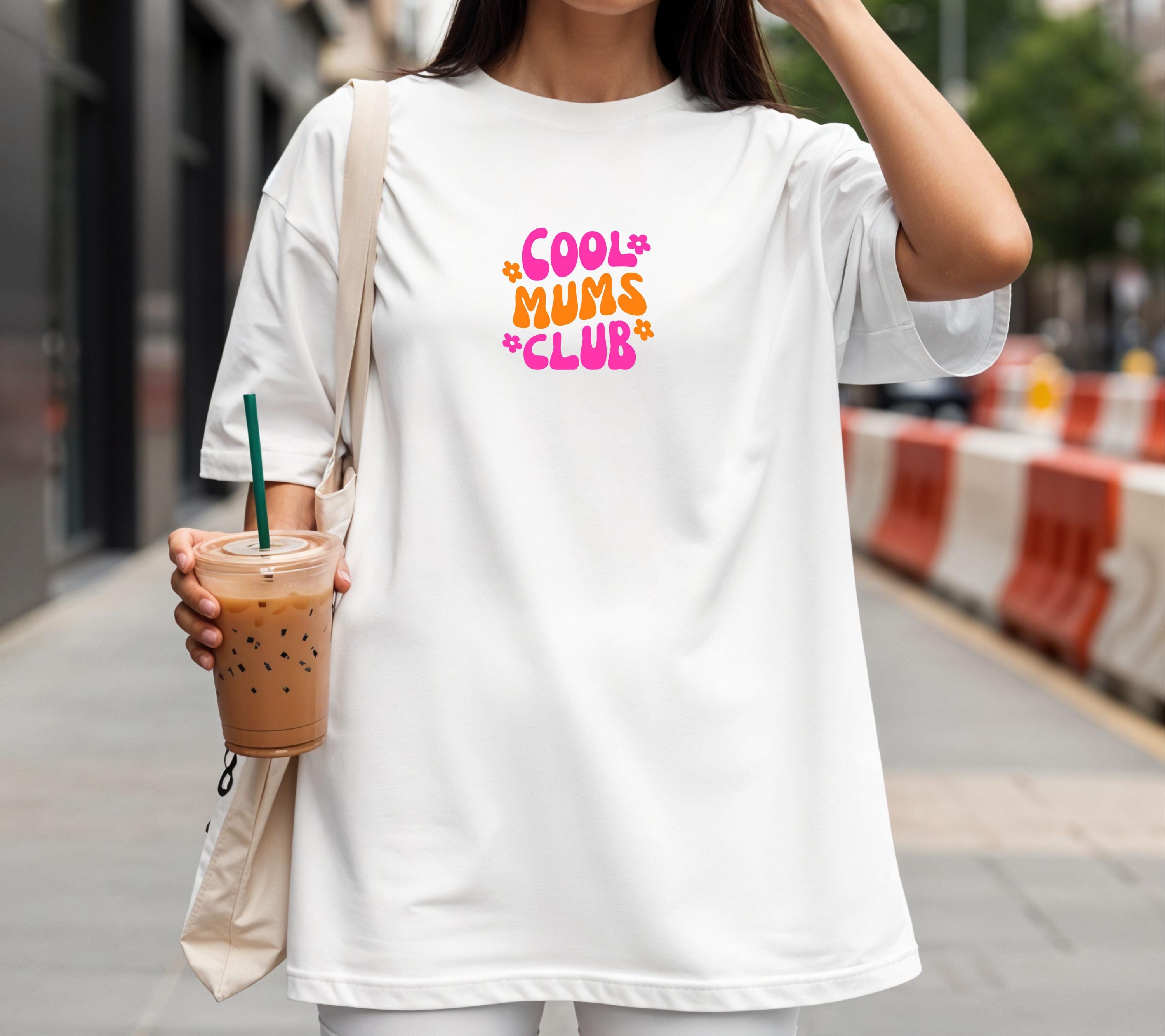 Mama Shirt, Muttertag Shirt, pink orange, Geschenk Mama, Muttertagsgeschenk, Cool Moms Club, Mutti, Mutter, Geschenkidee, T Shirt Mama rosa