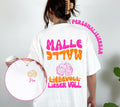 Malle Shirt, Backprint, liebevoll lieber voll T Shirt, personalisiert, Mallorca Shirts, Bier Shirt, Sauf T Shirt, Gruppenshirt, Mädelsurlaub