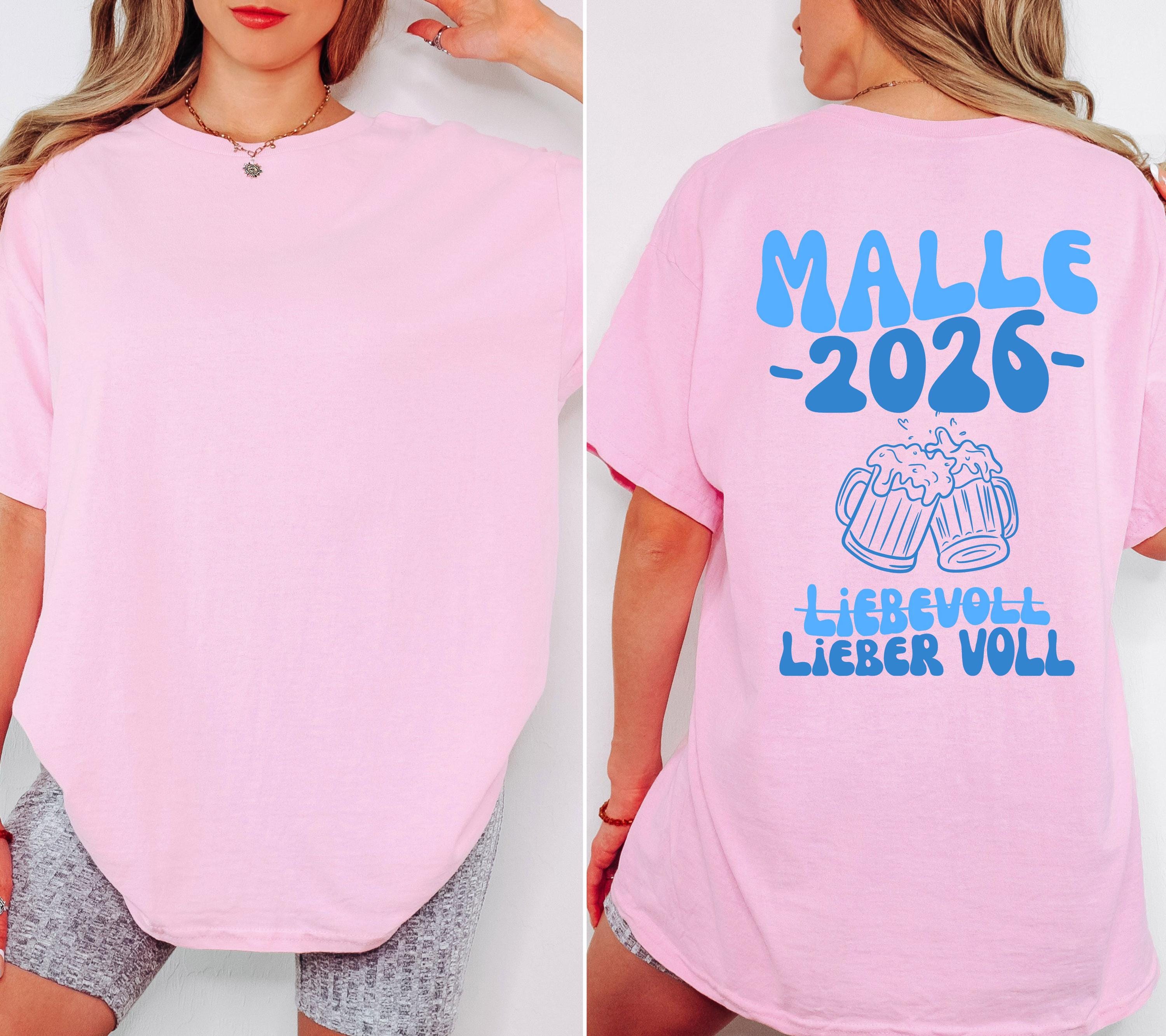 Malle Shirt, Backprint, Malle 2026, Malle Shirts, Malle T Shirt, personalisiert, Mallorca Shirts, Bier Shirt, Sauf T Shirt, Gruppenshirt