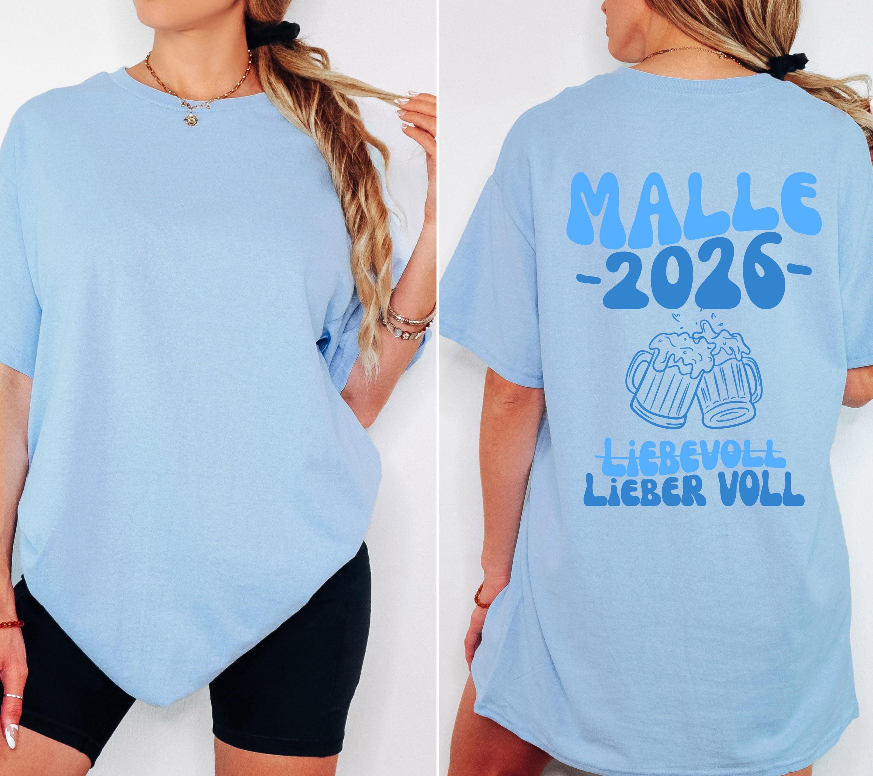 Malle Shirt, Backprint, Malle 2026, Malle Shirts, Malle T Shirt, personalisiert, Mallorca Shirts, Bier Shirt, Sauf T Shirt, Gruppenshirt