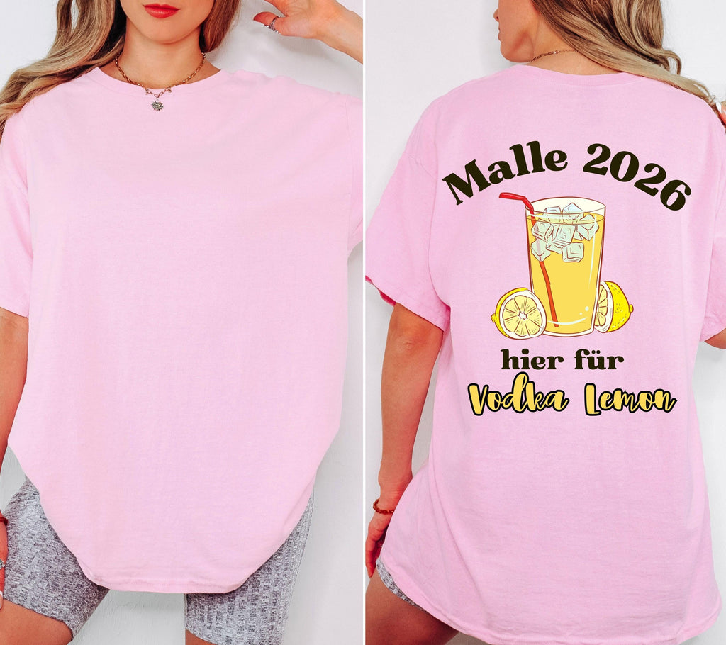 Malle Shirt Unisex, Backprint, Malle 2026, Malle Shirts, Mallorca Shirts, Bier Shirt, Sauf T Shirt, Gruppenshirt, Herren, Frauen, Männer