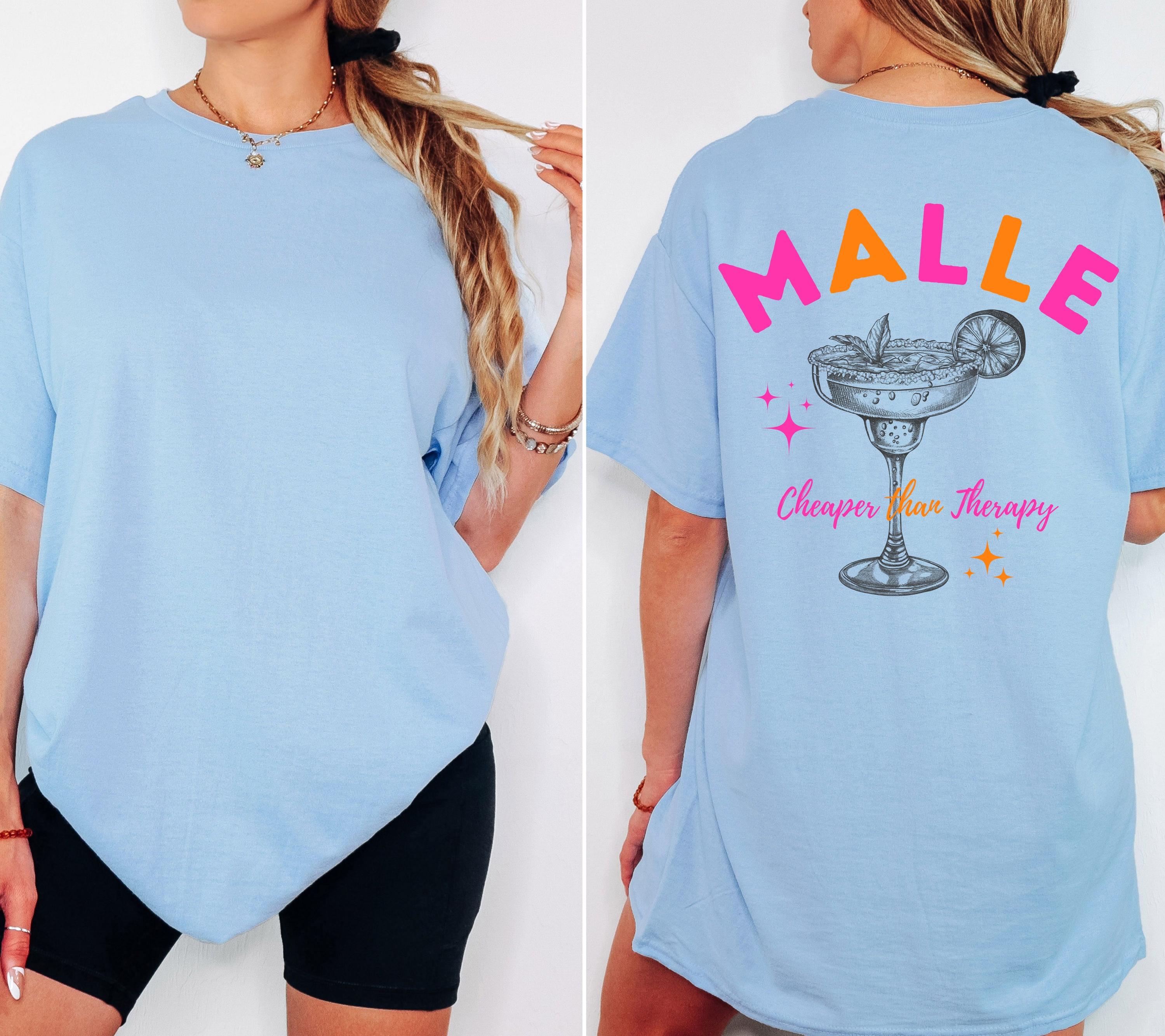 Mallorca T Shirts, Malle Shirt pink orange, Backprint, Malle 2026, Malle T Shirt, personalisiert, Bier Shirt, Sauf T Shirt, Gruppenshirt