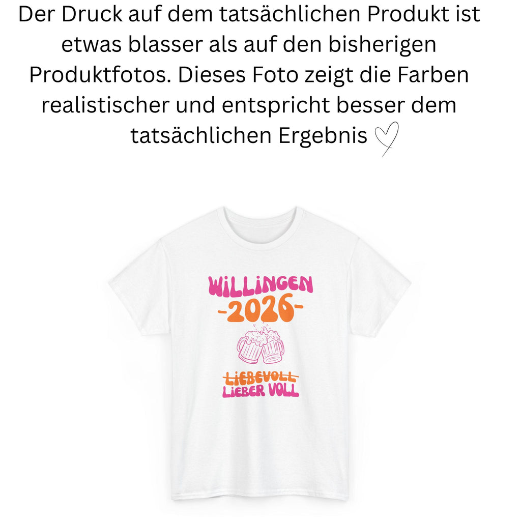 Willingen T Shirt pink orange, Willingen 2026, Mannschaftsfahrt Shirts, personalisiert, Bier Shirt, Sauf T Shirt, Gruppenshirt, Gruppenreise
