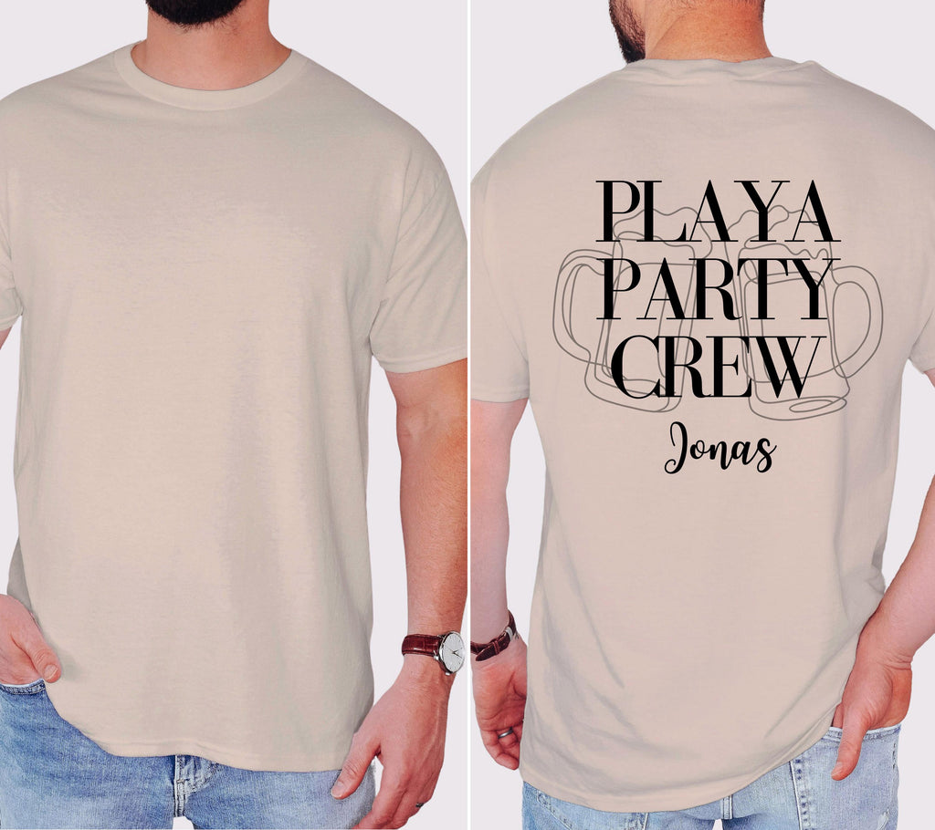 Malle Shirts Herren, Backprint, Malle 2026, Malle Shirt, Männer, personalisiert, Mallorca Shirts, Bier Shirt, Sauf T Shirt, Gruppenshirt