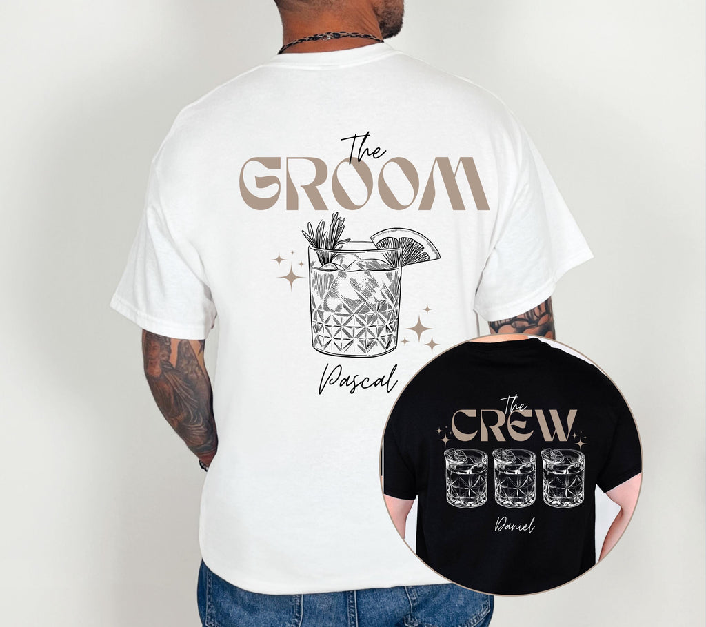 JGA Shirt Herren, Männer, Junggesellenabschied, Bräutigam, Team, Crew, Groom, Gruppenshirt, lustiges JGA Shirt, witzig, cool, JGA Herren