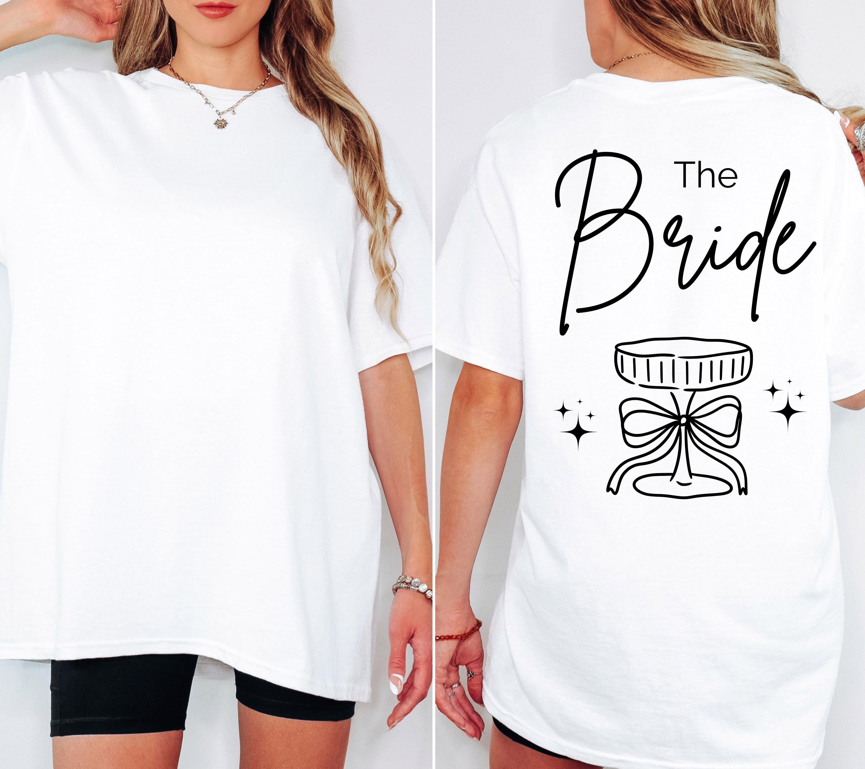 JGA Shirt Damen, Junggesellinnenabschied Shirts, Bride, Hochzeit, Team Shirts, Braut Shirt, JGA Frauen, Gruppen T Shirt, Backprint, Crew