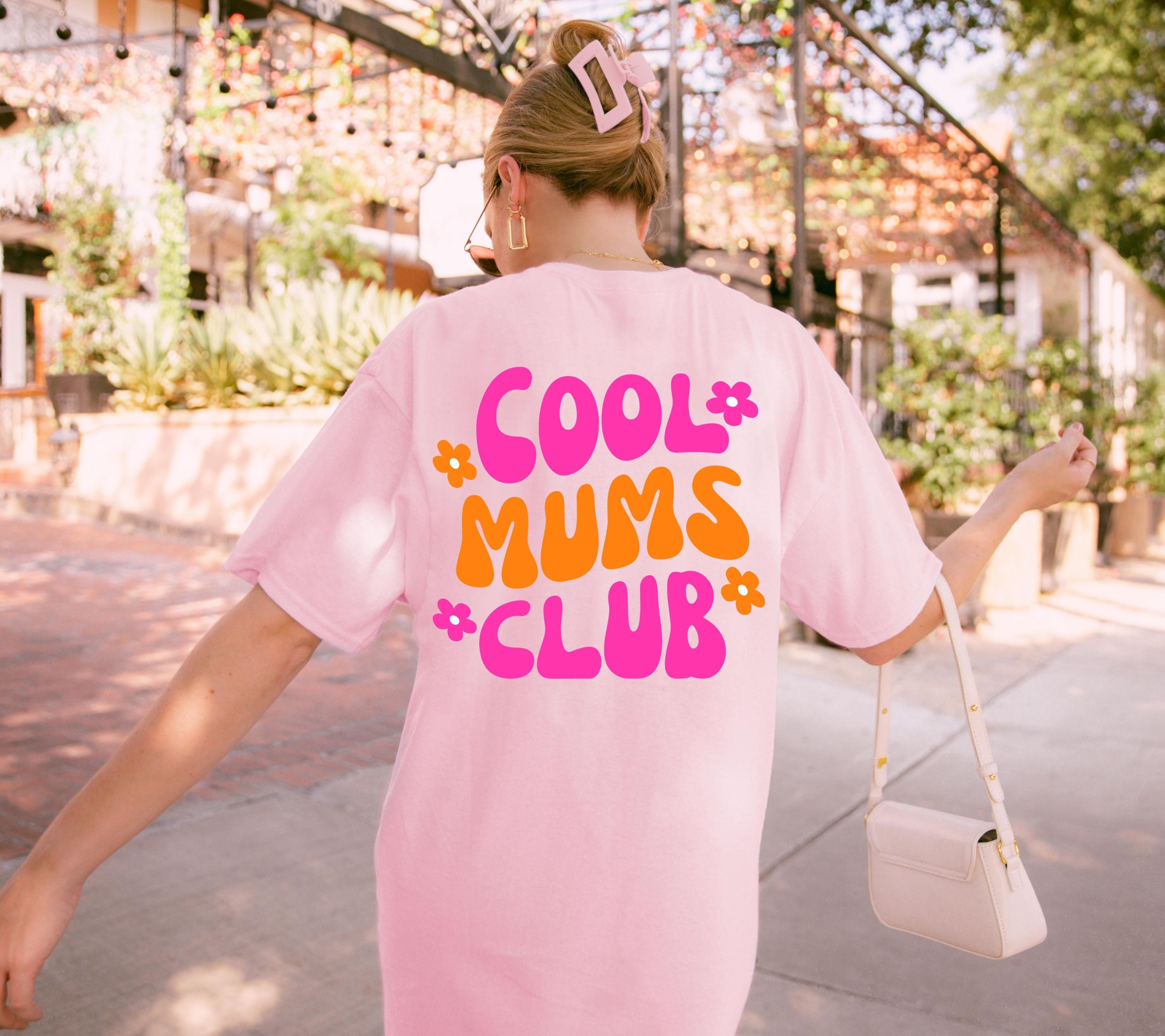 Mama Shirt, Muttertag Shirt, pink orange, Geschenk Mama, Muttertagsgeschenk, Cool Moms Club, Mutti, Mutter, Geschenkidee, T Shirt Mama rosa