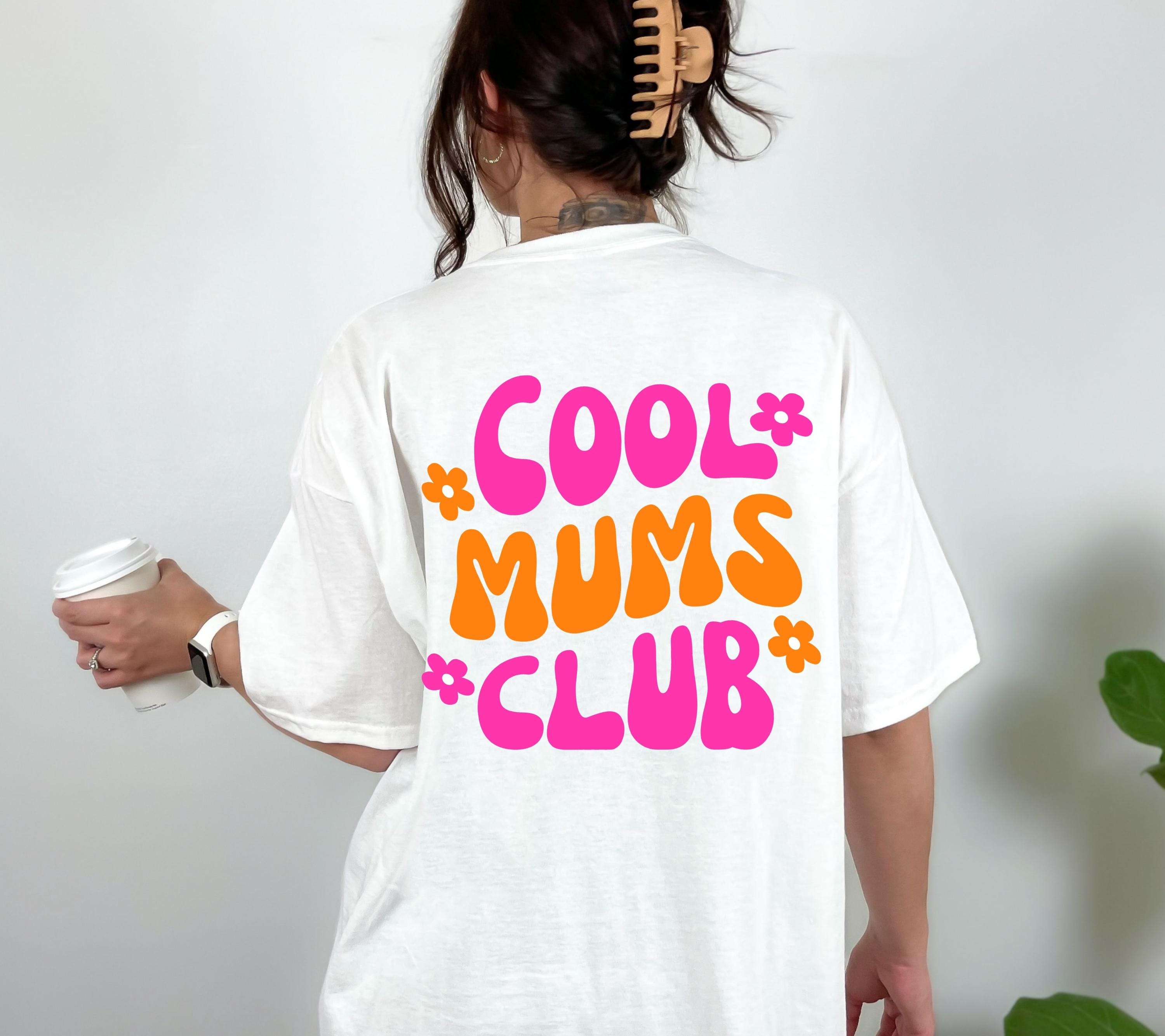 Mama Shirt, Muttertag Shirt, pink orange, Geschenk Mama, Muttertagsgeschenk, Cool Moms Club, Mutti, Mutter, Geschenkidee, T Shirt Mama rosa